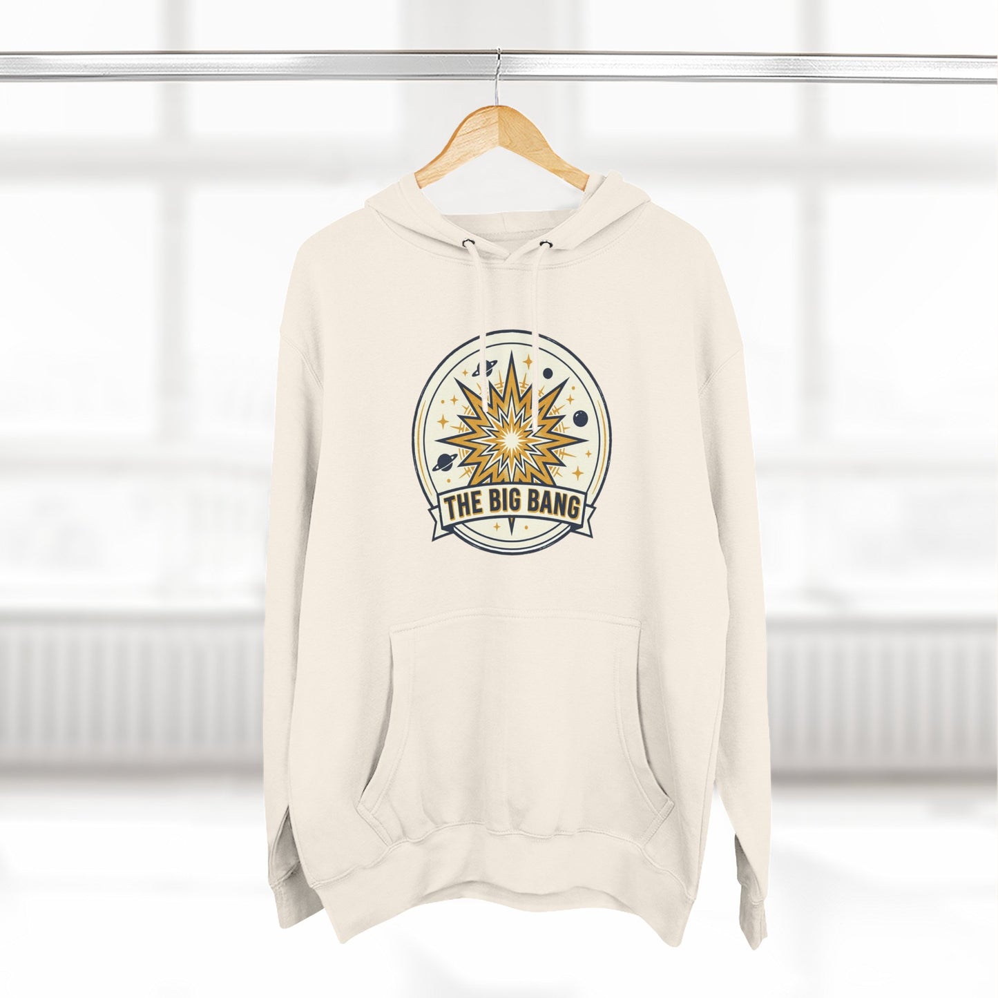 Big Bang Hoodie – Retro Starburst Universe Graphic Hoodie | Astronomy Science Hoodie, Cosmic Streetwear, Unisex Hoodie