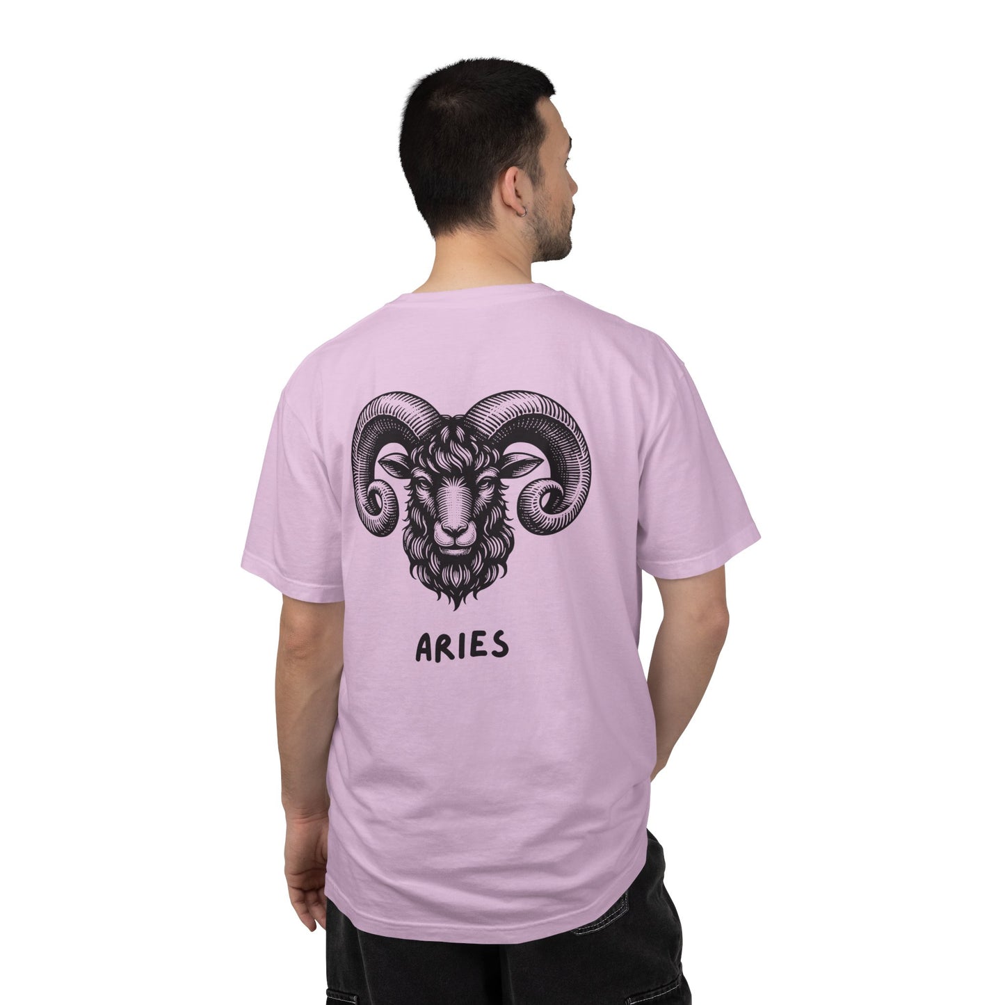 Aries Zodiac T-Shirt – Aries Ram Astrology Graphic Tee | Vintage Star Sign Shirt, Unisex Tee
