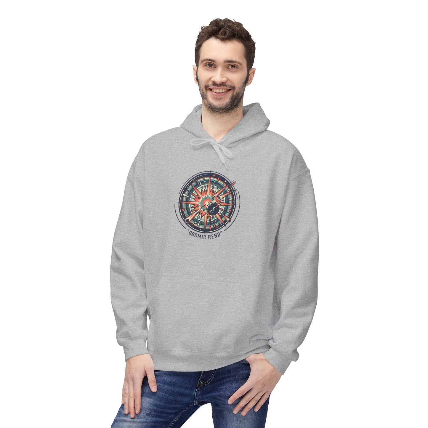 Cosmic Compass Hoodie – Retro Space Navigation Graphic Hoodie | Celestial Streetwear, Vintage Space Aesthetic, Unisex Hoodie