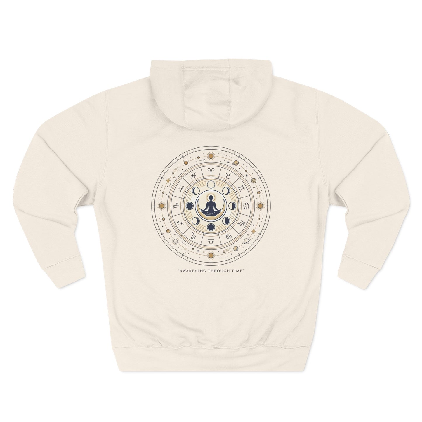 Zodiac Meditation Hoodie – Celestial Birth Chart Mandala Hoodie | Spiritual Astrology Sweatshirt, Unisex Hoodie
