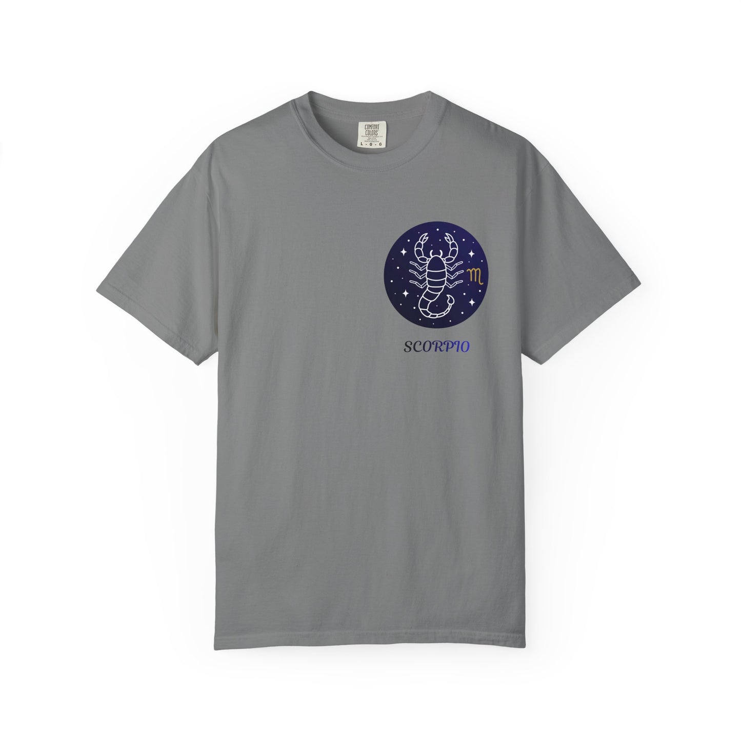 Scorpio Unisex Garment-Dyed T-Shirt – Zodiac Astrology Graphic Tee | Vintage Celestial Star Sign Shirt