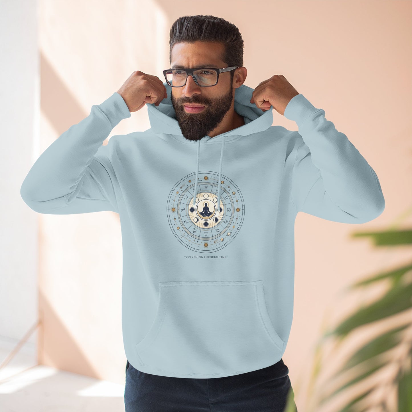 Zodiac Meditation Hoodie – Celestial Birth Chart Mandala Hoodie | Spiritual Astrology Sweatshirt, Unisex Hoodie