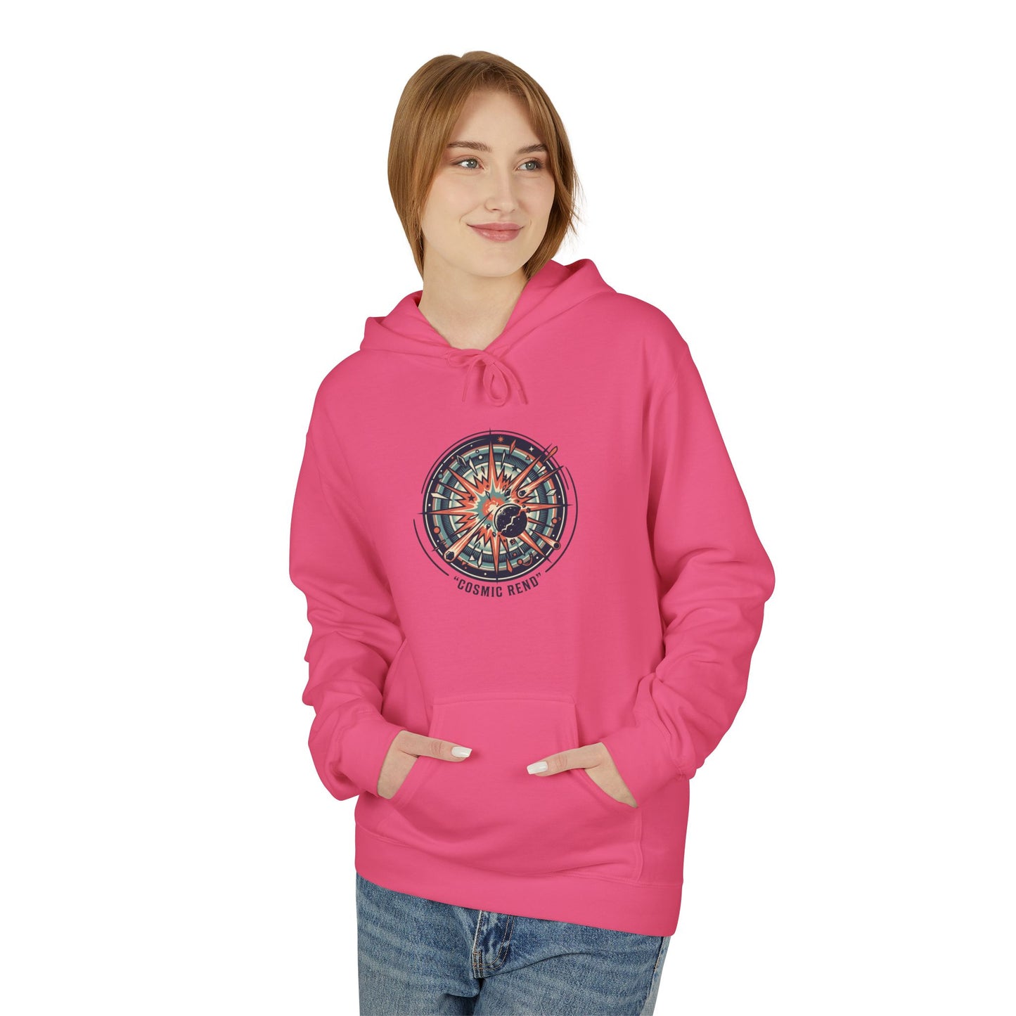 Cosmic Compass Hoodie – Retro Space Navigation Graphic Hoodie | Celestial Streetwear, Vintage Space Aesthetic, Unisex Hoodie