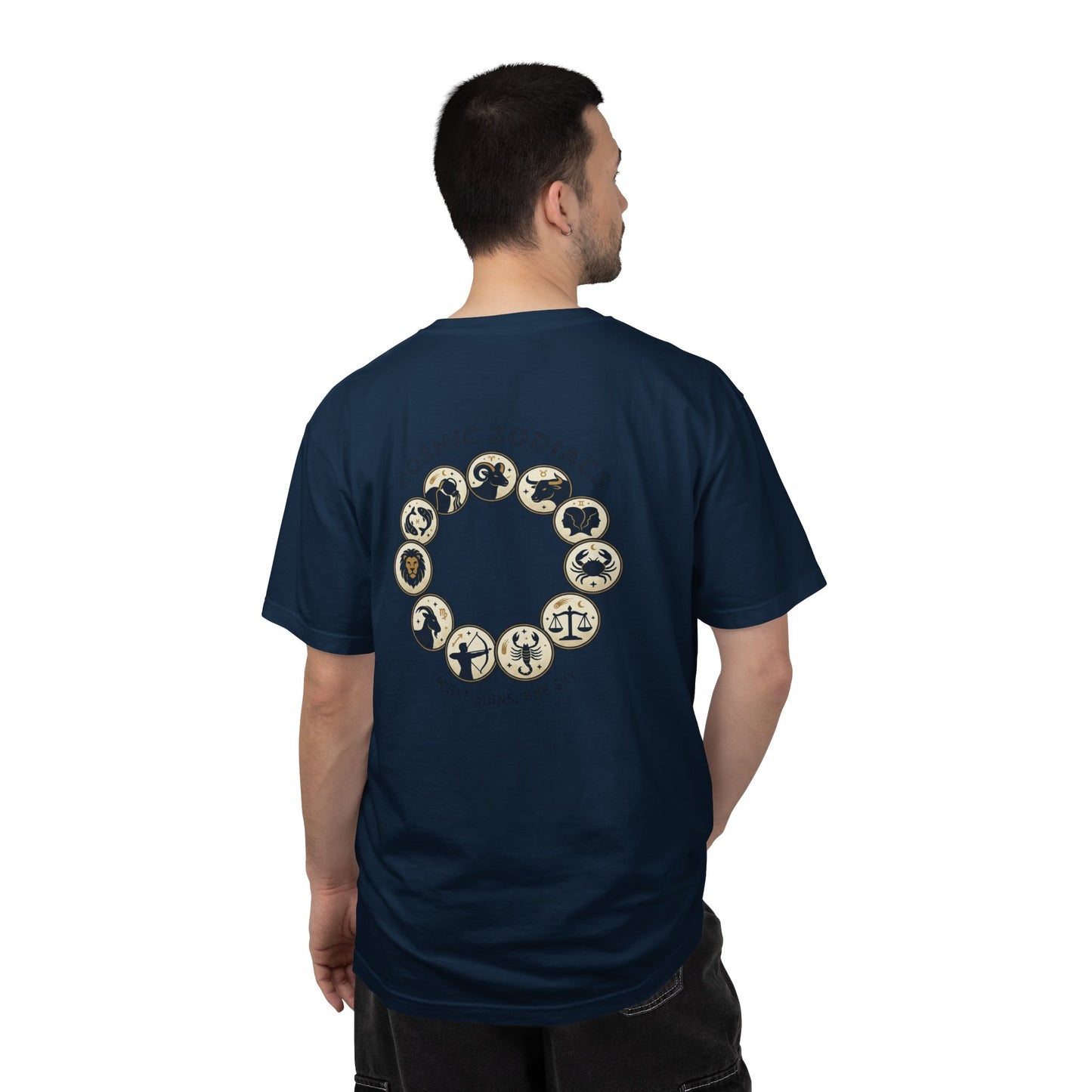 Zodiac Circle T-Shirt – Cosmic Zodiac Astrology Graphic Tee | Celestial Star Sign Shirt, Unisex Tee