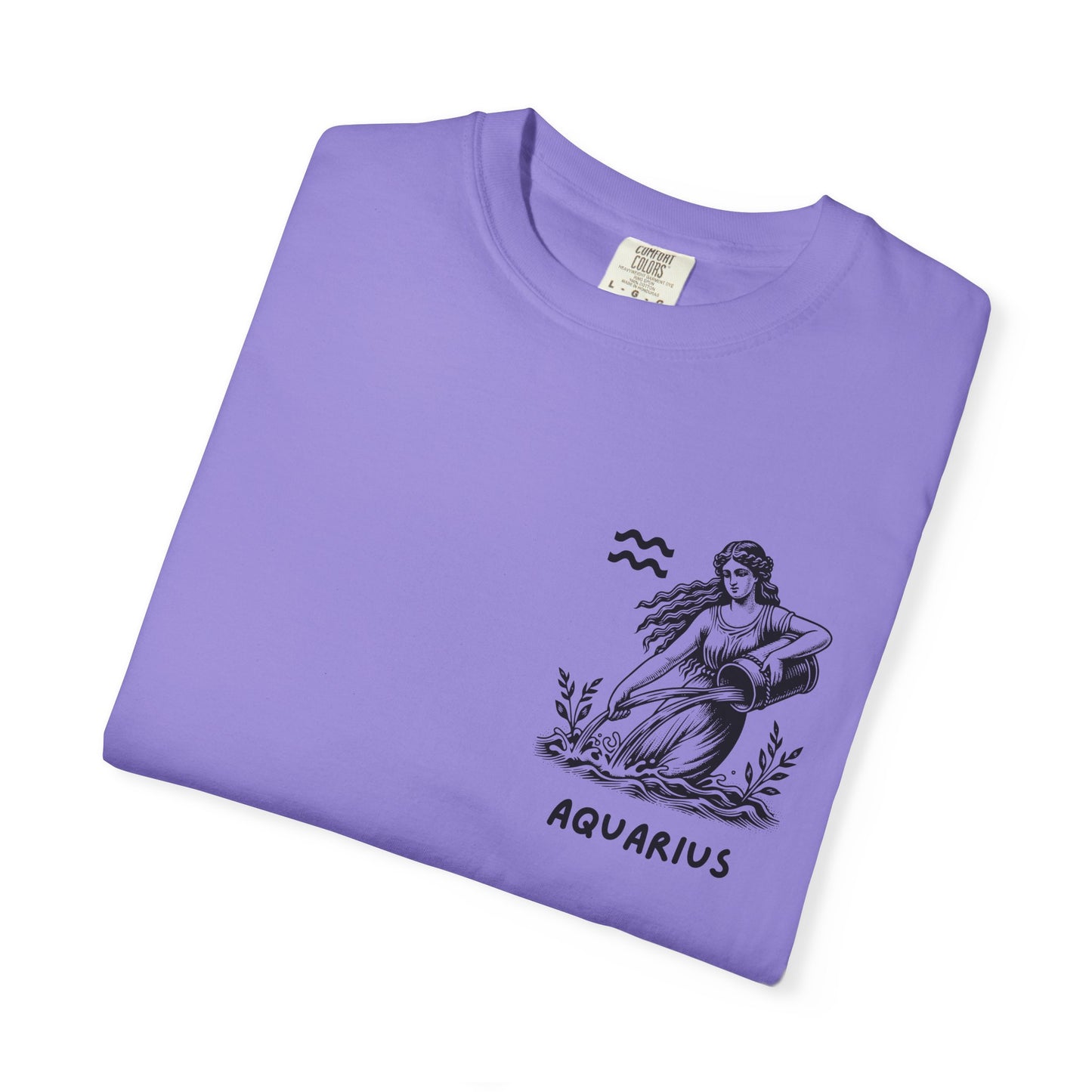 Aquarius Zodiac T-Shirt – Vintage Water Bearer Astrology Tee | Celestial Star Sign Shirt