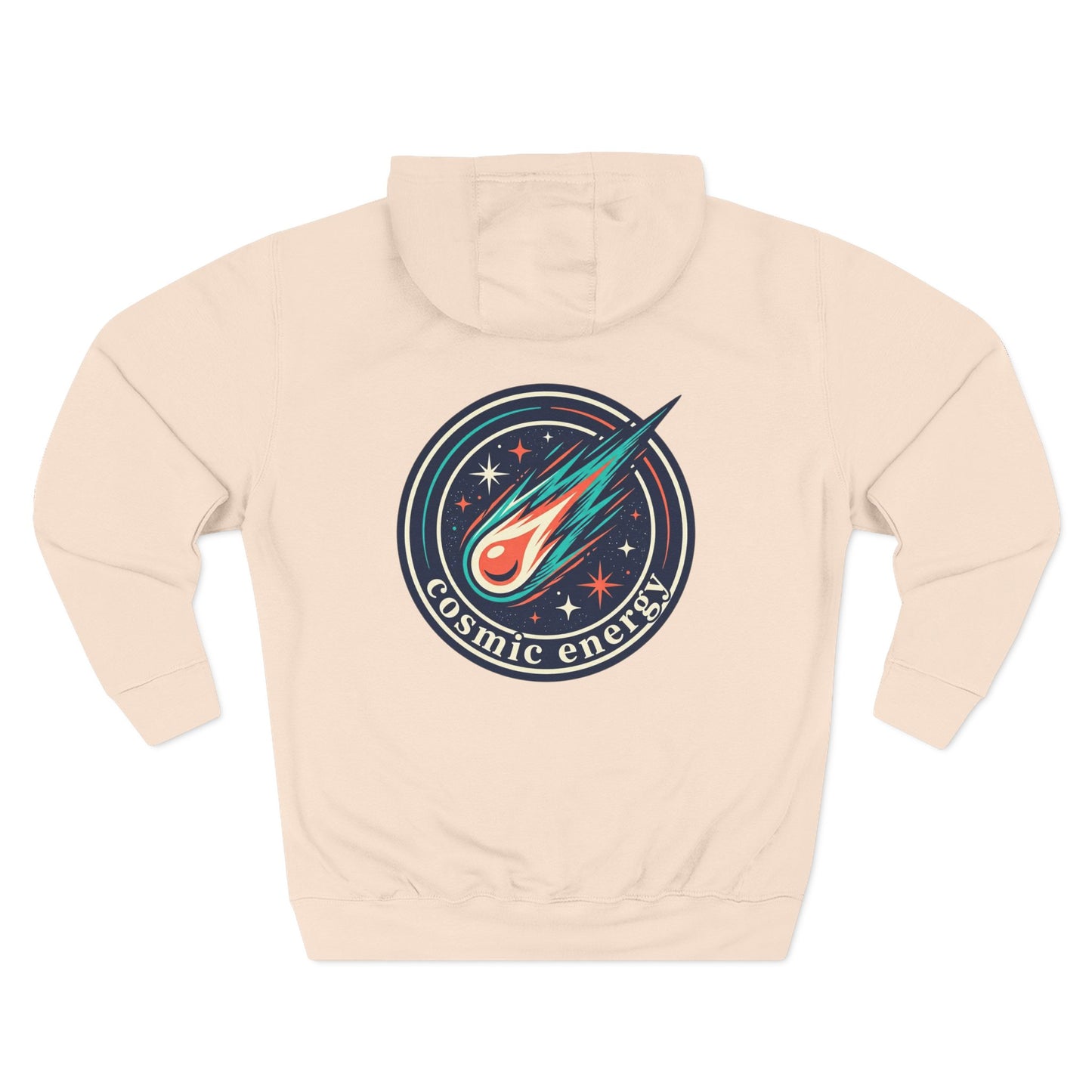 Cosmic Energy Hoodie – Meteor & Shooting Star Graphic Hoodie | Space Aesthetic, Celestial Streetwear, Unisex Hoodie