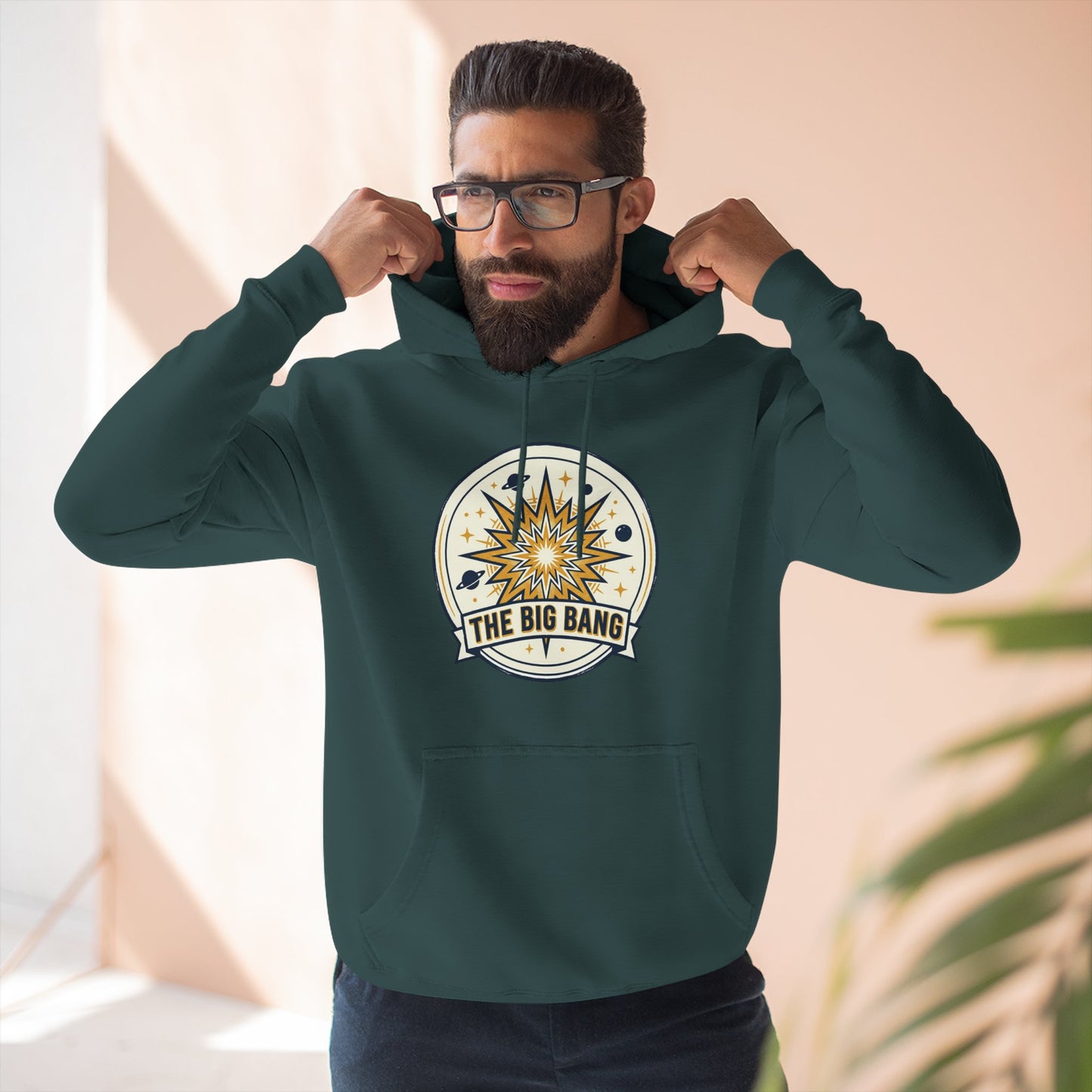 Big Bang Hoodie – Retro Starburst Universe Graphic Hoodie | Astronomy Science Hoodie, Cosmic Streetwear, Unisex Hoodie