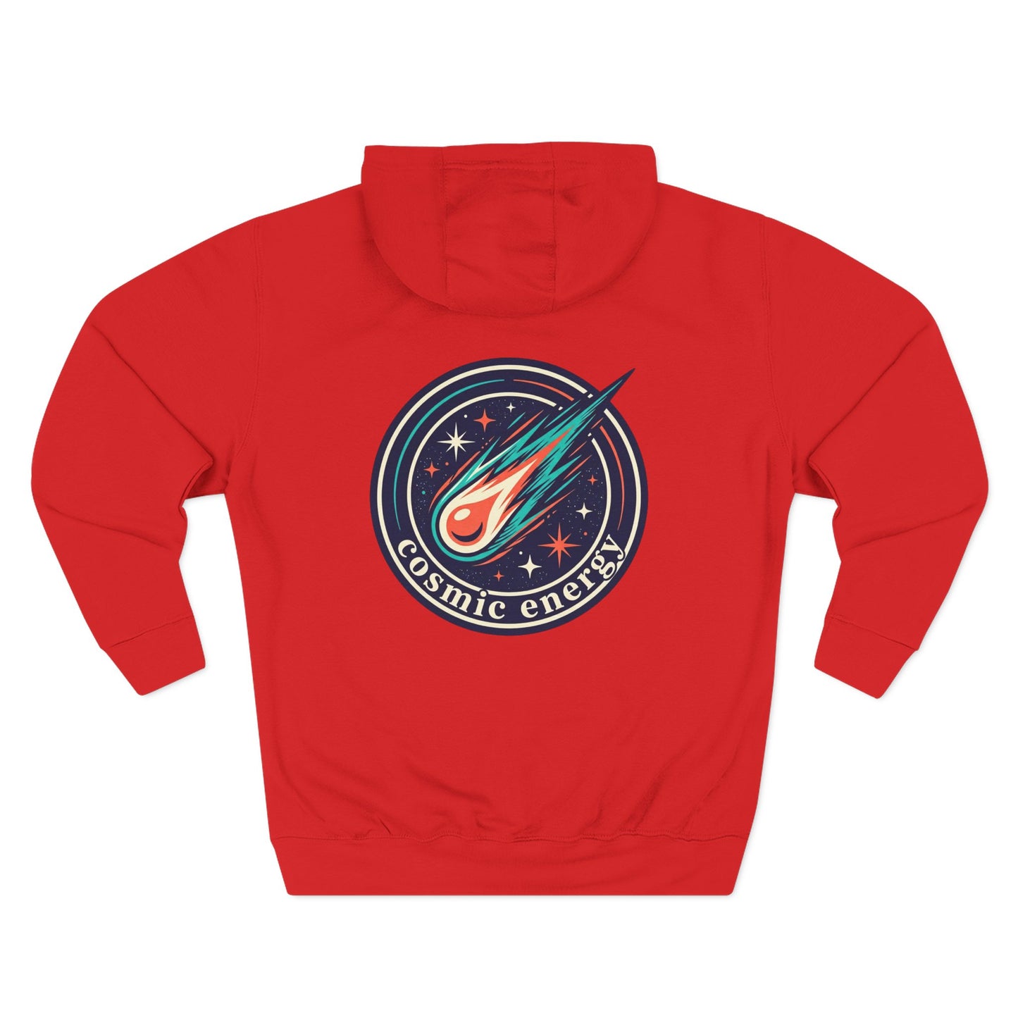 Cosmic Energy Hoodie – Meteor & Shooting Star Graphic Hoodie | Space Aesthetic, Celestial Streetwear, Unisex Hoodie