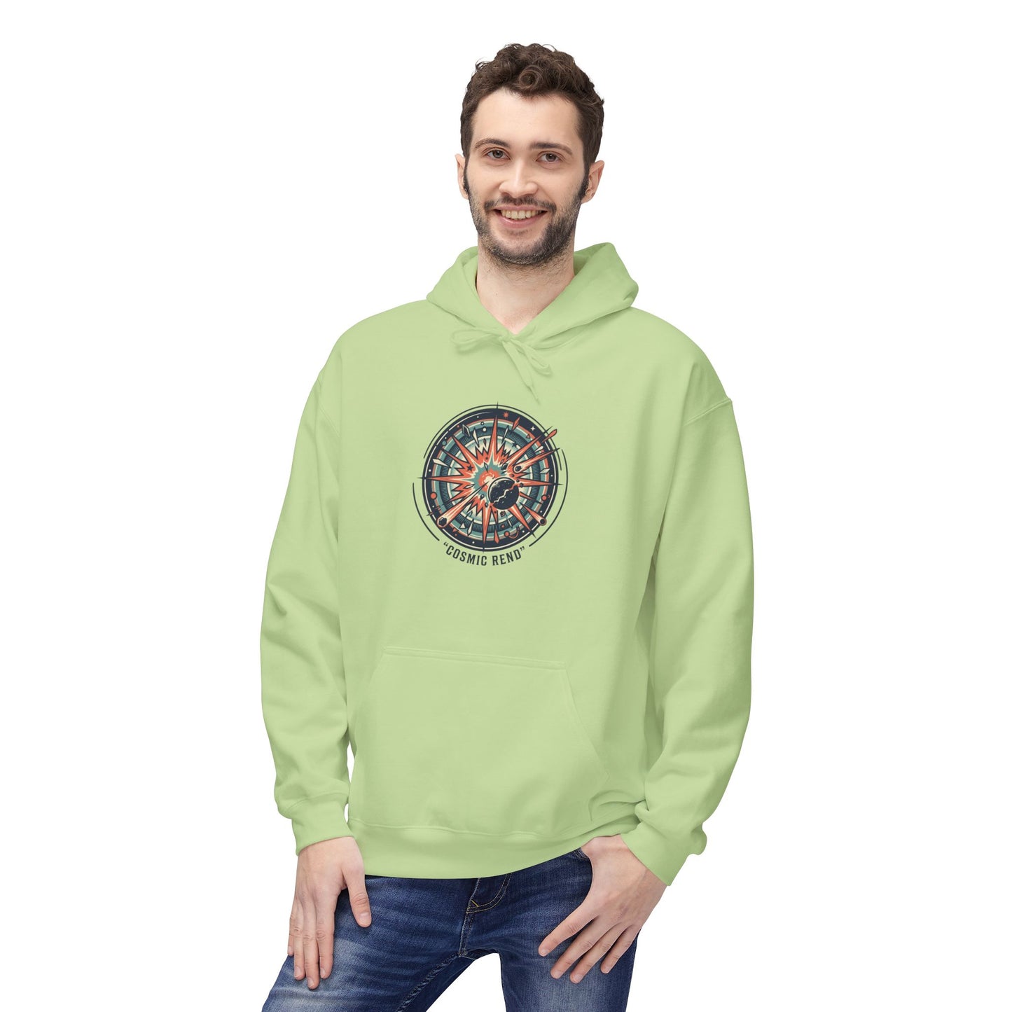 Cosmic Compass Hoodie – Retro Space Navigation Graphic Hoodie | Celestial Streetwear, Vintage Space Aesthetic, Unisex Hoodie