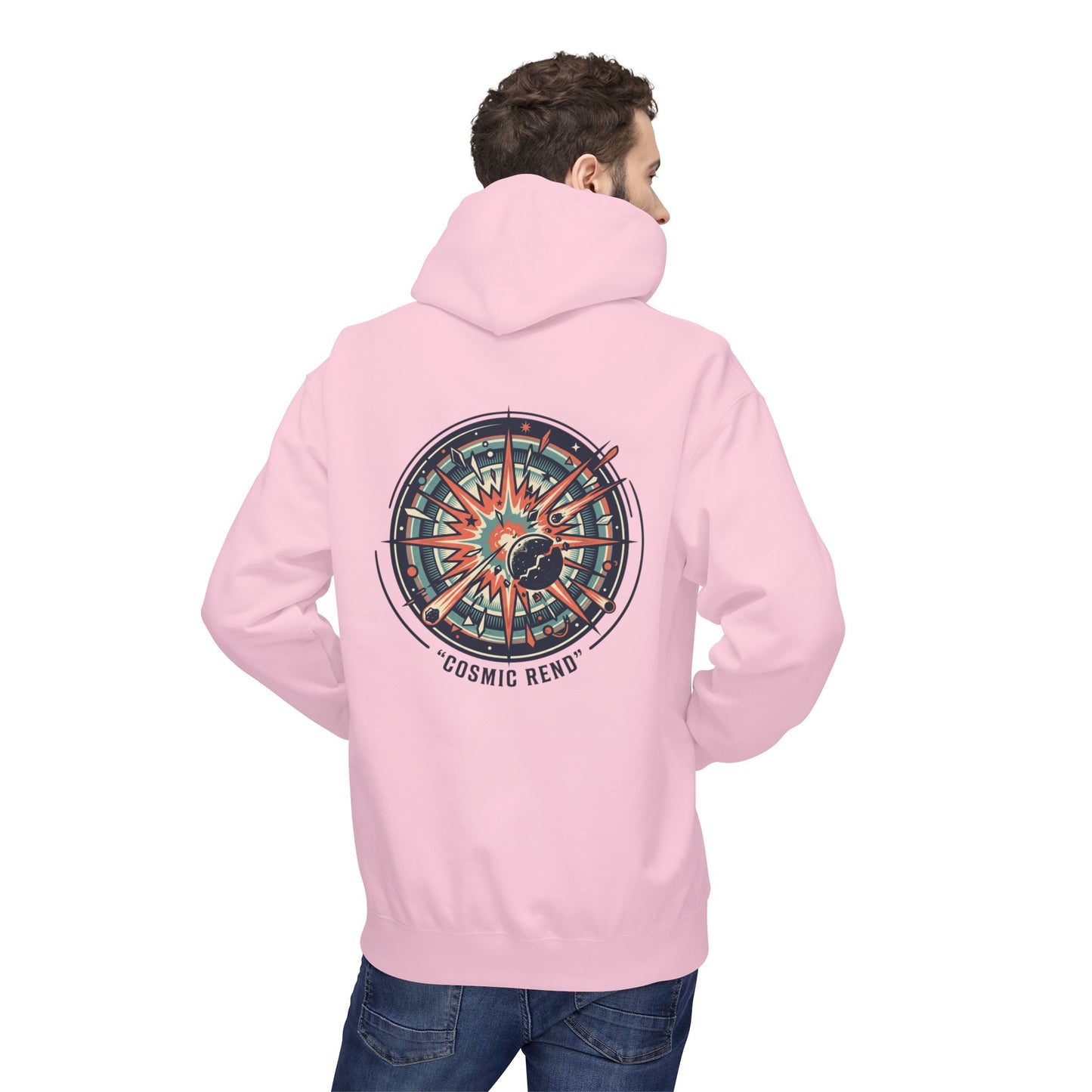 Cosmic Compass Hoodie – Retro Space Navigation Graphic Hoodie | Celestial Streetwear, Vintage Space Aesthetic, Unisex Hoodie