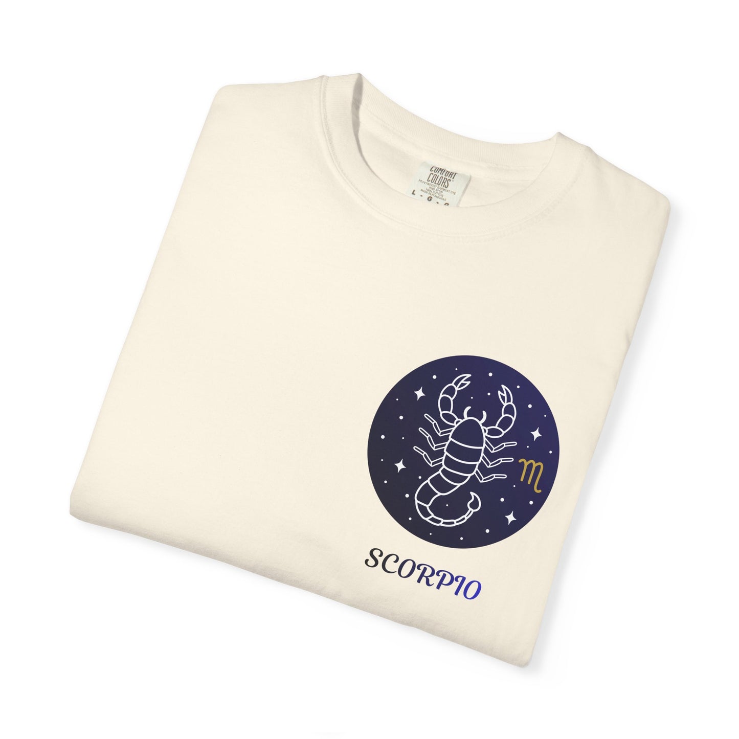 Scorpio Unisex Garment-Dyed T-Shirt – Zodiac Astrology Graphic Tee | Vintage Celestial Star Sign Shirt