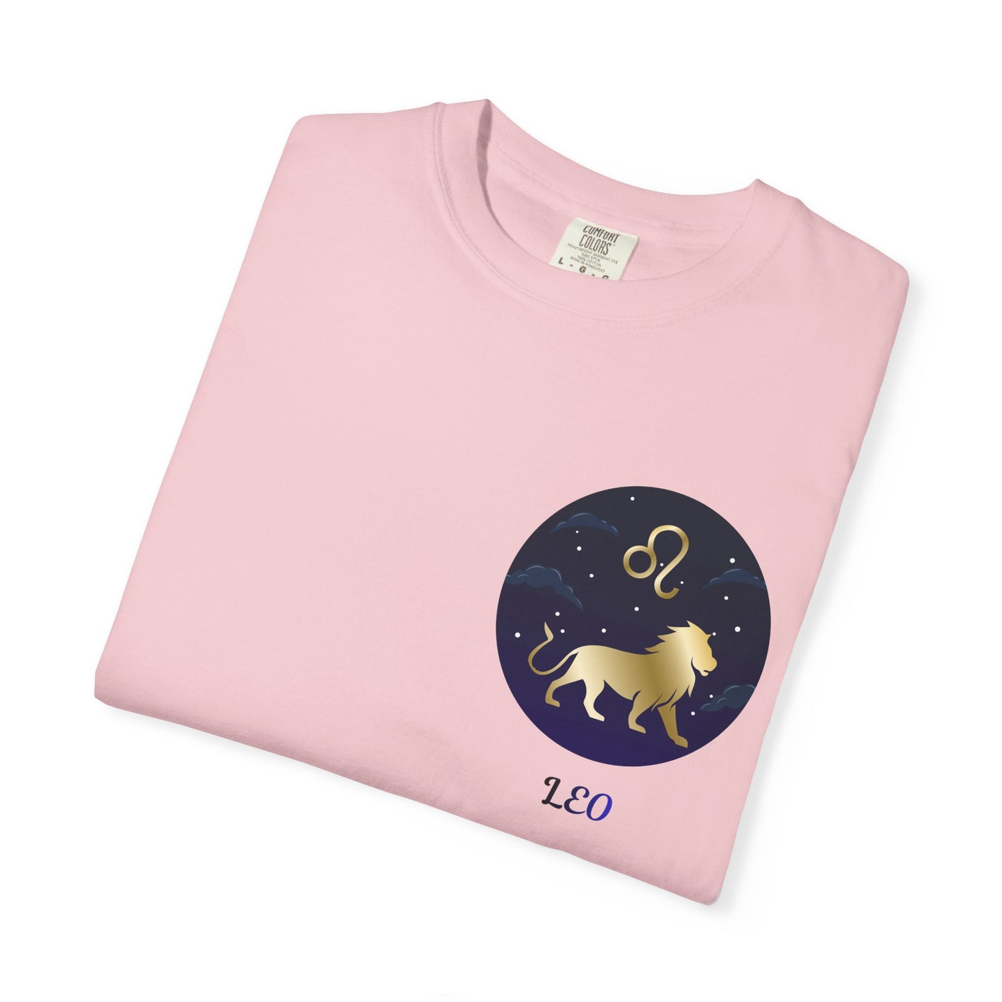 Leo Zodiac T-Shirt – Gold Lion Constellation Graphic Tee | Celestial Astrology Shirt