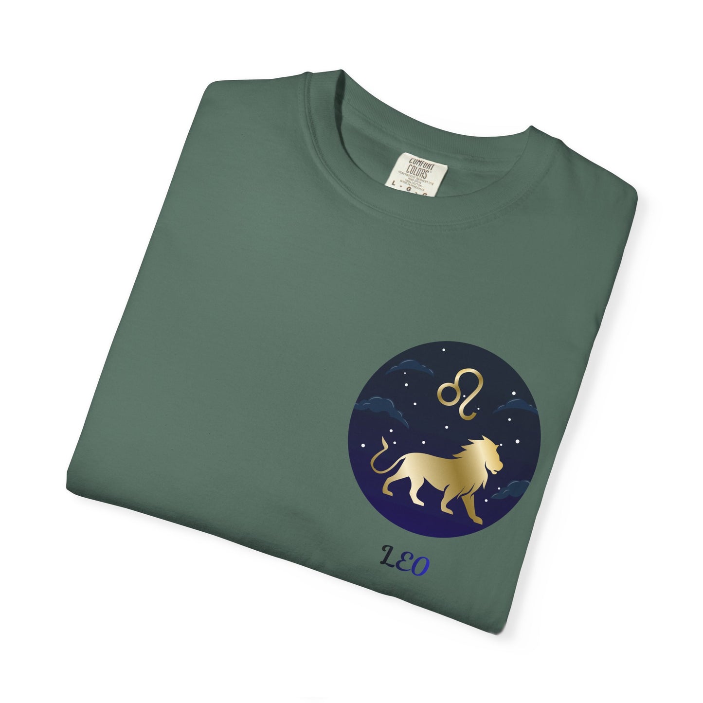 Leo Zodiac T-Shirt – Gold Lion Constellation Graphic Tee | Celestial Astrology Shirt