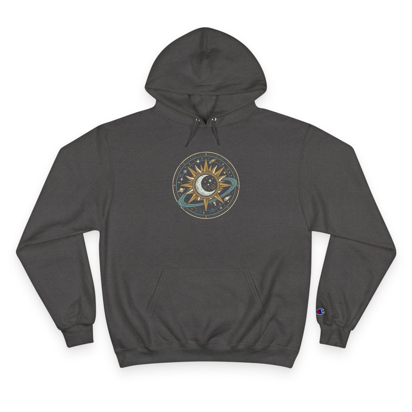Sun & Moon Hoodie – Celestial Balance Graphic Hoodie | Spiritual Cosmic Aesthetic, Minimal Astrology Hoodie, Unisex Hoodie