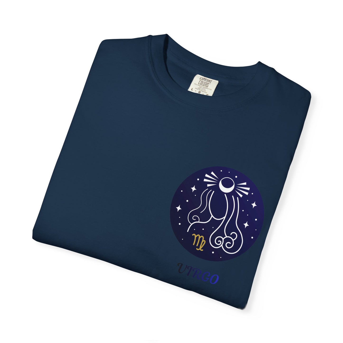 Virgo Zodiac T-Shirt – Celestial Virgo Moon Graphic Tee | Minimal Astrology Shirt