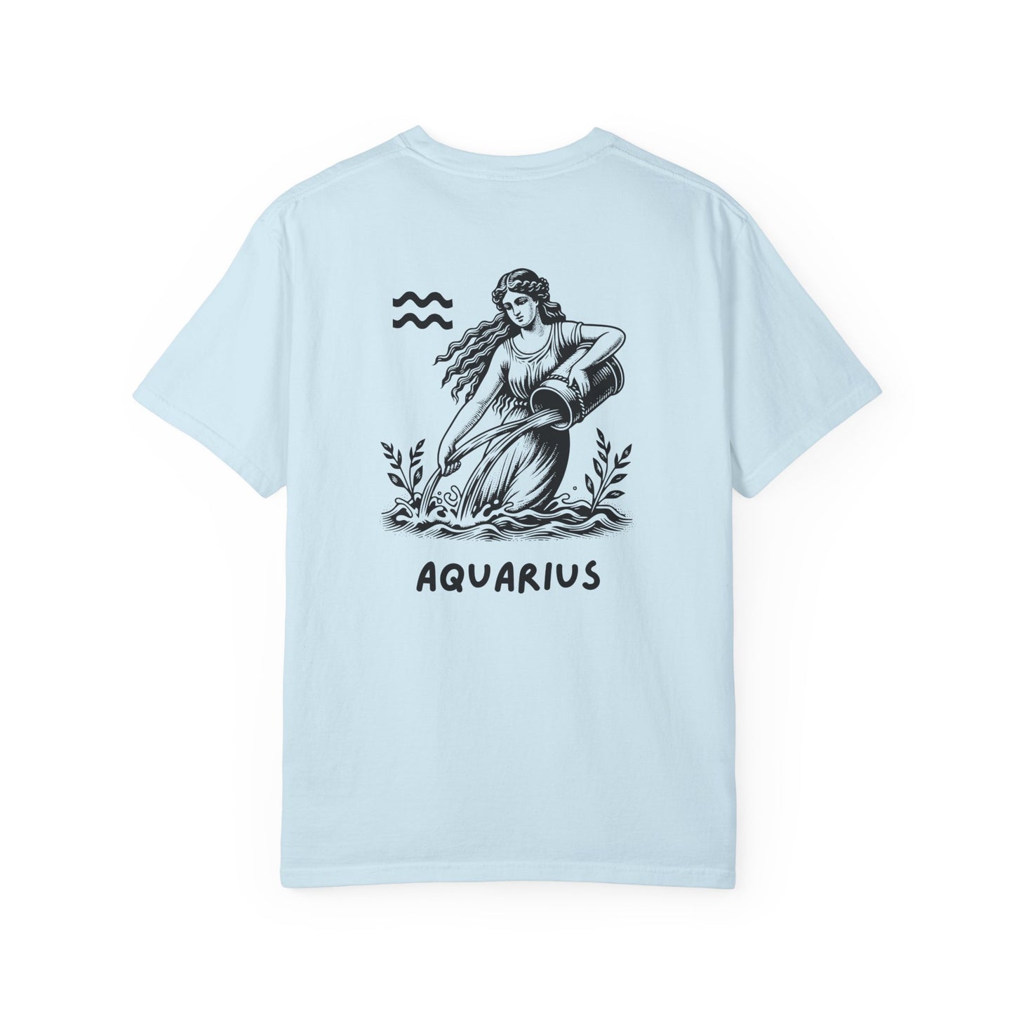 Aquarius Zodiac T-Shirt – Vintage Water Bearer Astrology Tee | Celestial Star Sign Shirt