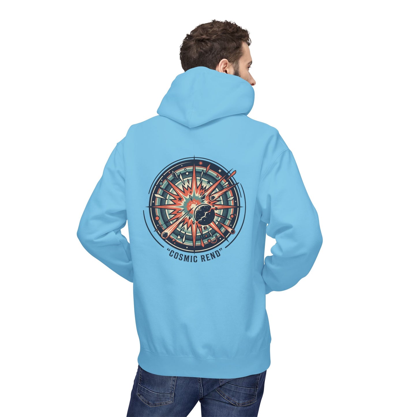 Cosmic Compass Hoodie – Retro Space Navigation Graphic Hoodie | Celestial Streetwear, Vintage Space Aesthetic, Unisex Hoodie