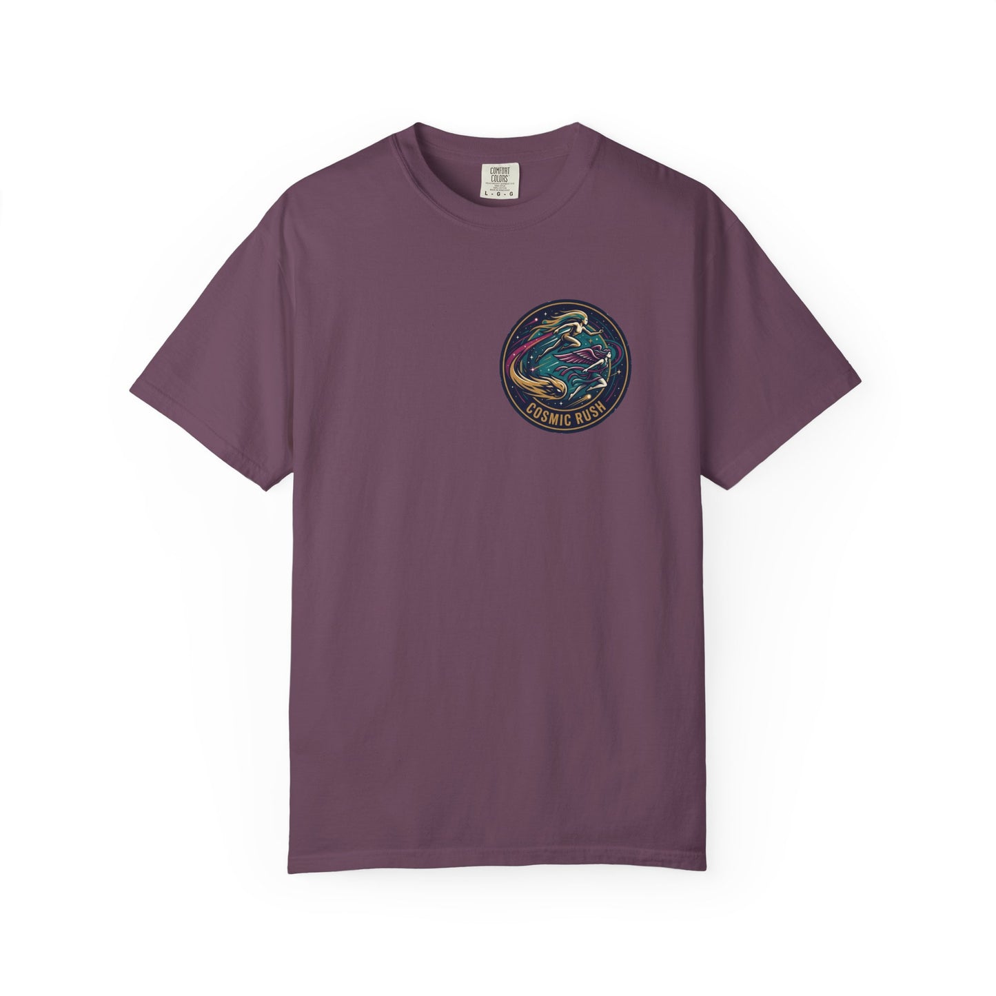 Cosmic Rush Skate T-Shirt – Retro Space Surf Graphic Tee | Vintage Cosmic Wave Shirt, Unisex Casual Tee