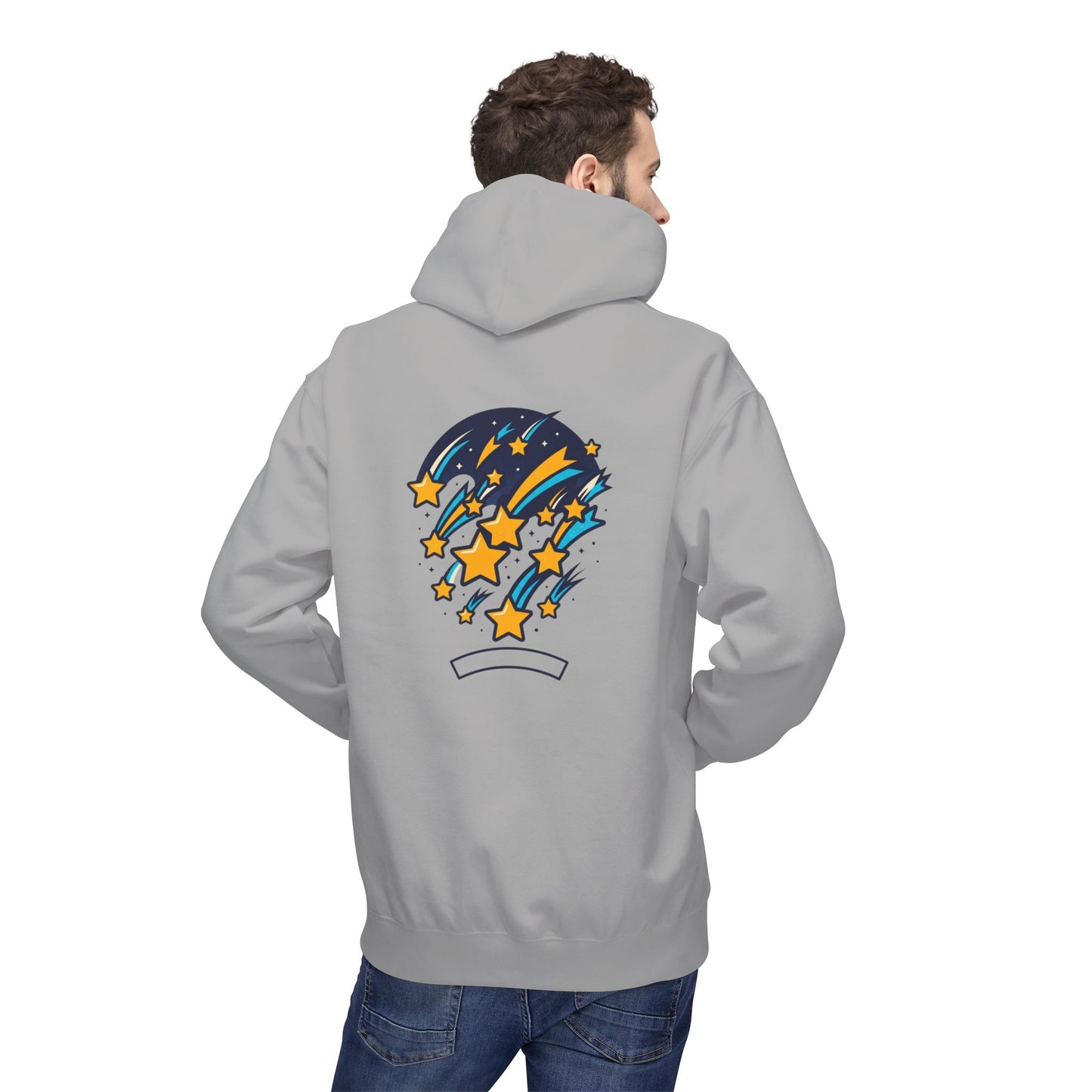Starfall Hoodie – Shooting Stars Graphic Hoodie | Celestial Aesthetic, Cosmic Streetwear, Unisex Pullover