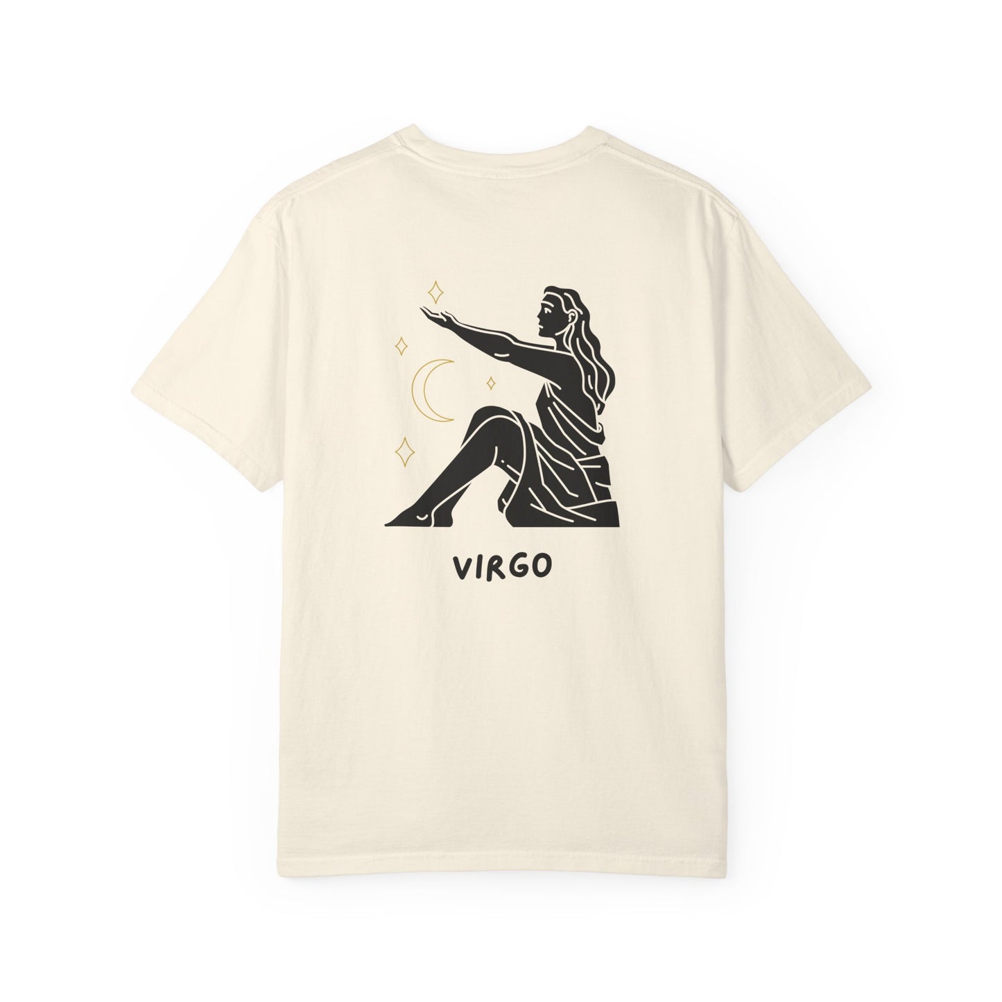 Virgo Zodiac T-Shirt – Minimalist Astrology Tee | Celestial Star Sign Graphic Shirt