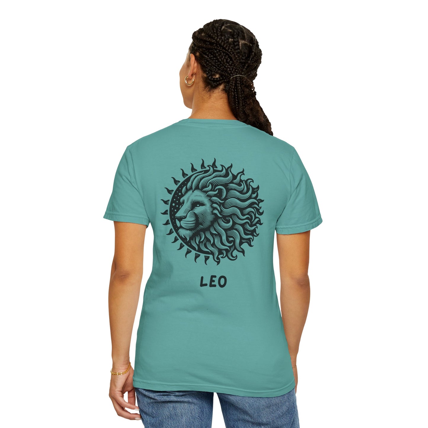 Leo Sun Lion T-Shirt – Zodiac Astrology Graphic Tee | Vintage Celestial Star Sign Shirt