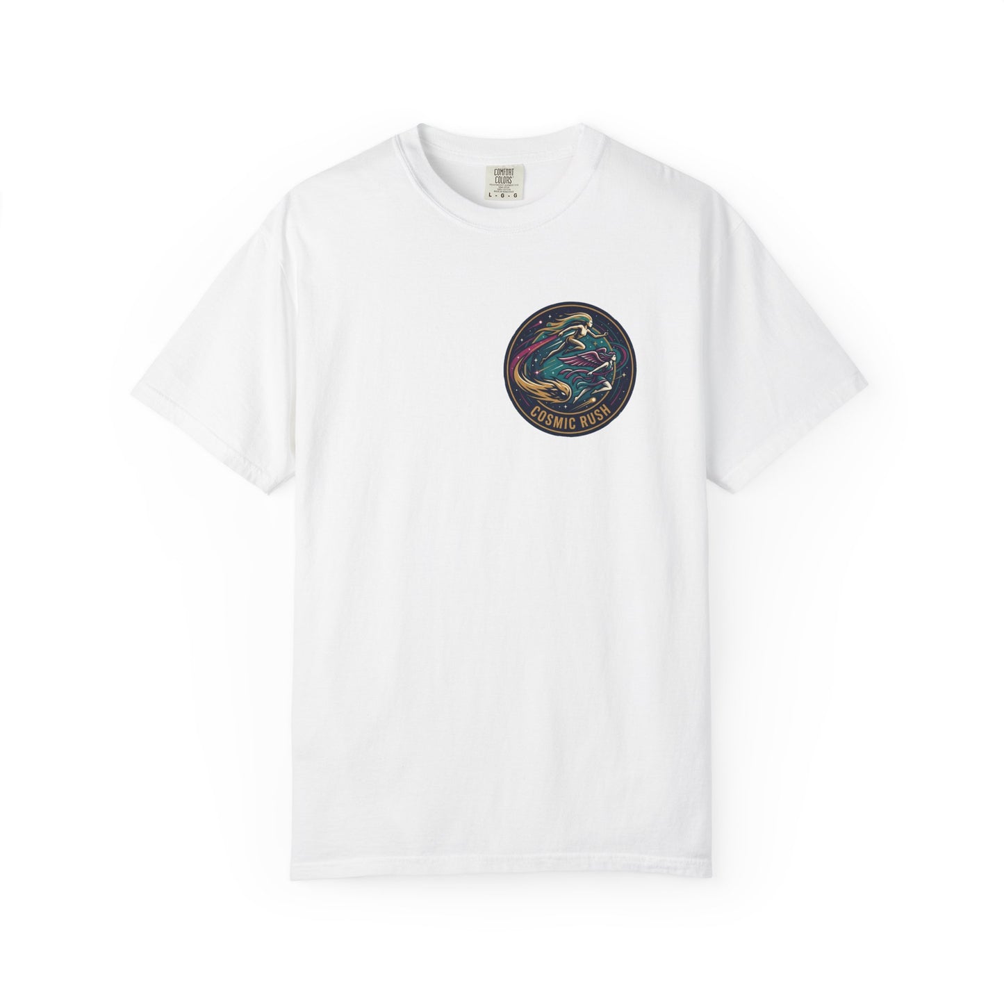 Cosmic Rush Skate T-Shirt – Retro Space Surf Graphic Tee | Vintage Cosmic Wave Shirt, Unisex Casual Tee