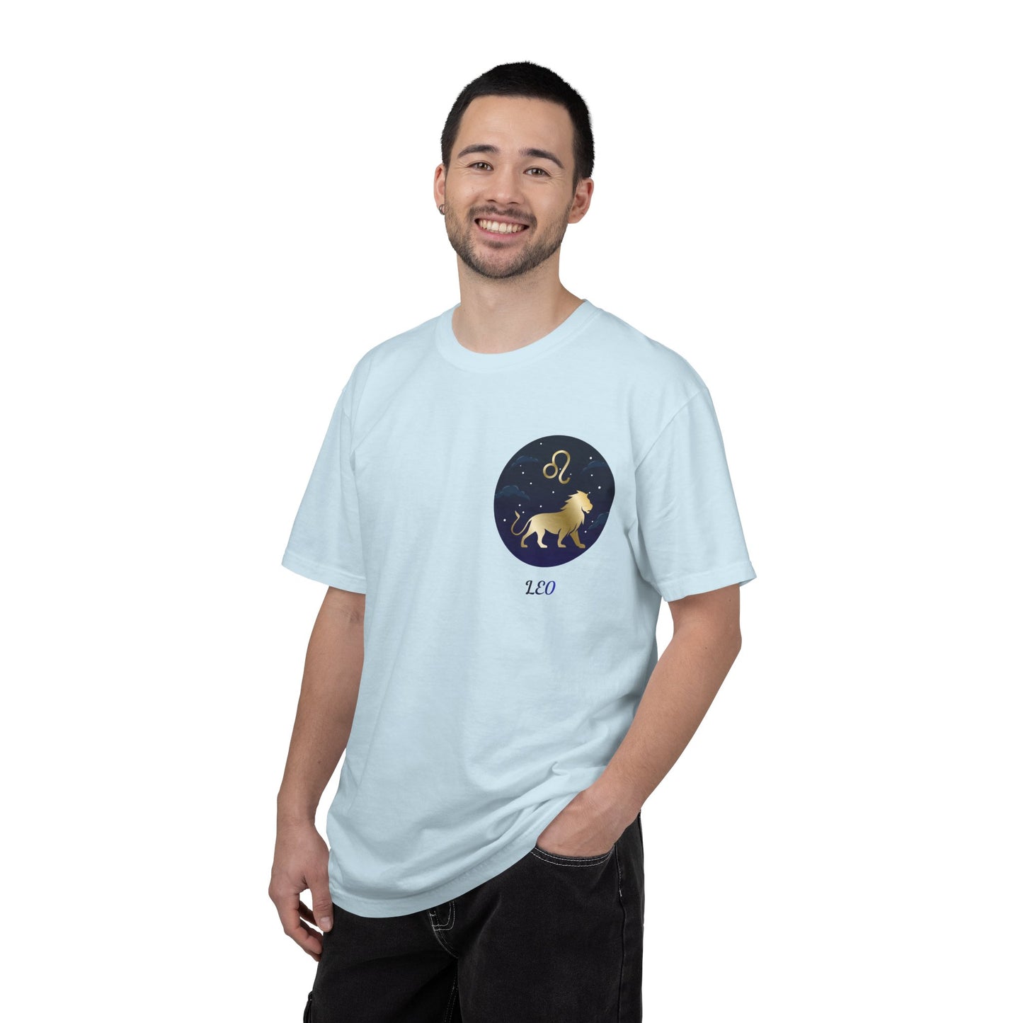 Leo Zodiac T-Shirt – Gold Lion Constellation Graphic Tee | Celestial Astrology Shirt