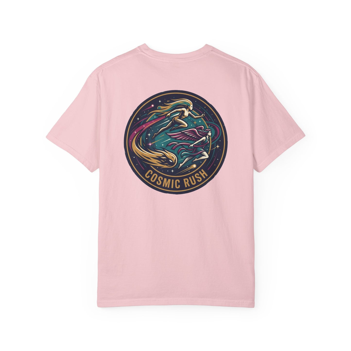 Cosmic Rush Skate T-Shirt – Retro Space Surf Graphic Tee | Vintage Cosmic Wave Shirt, Unisex Casual Tee