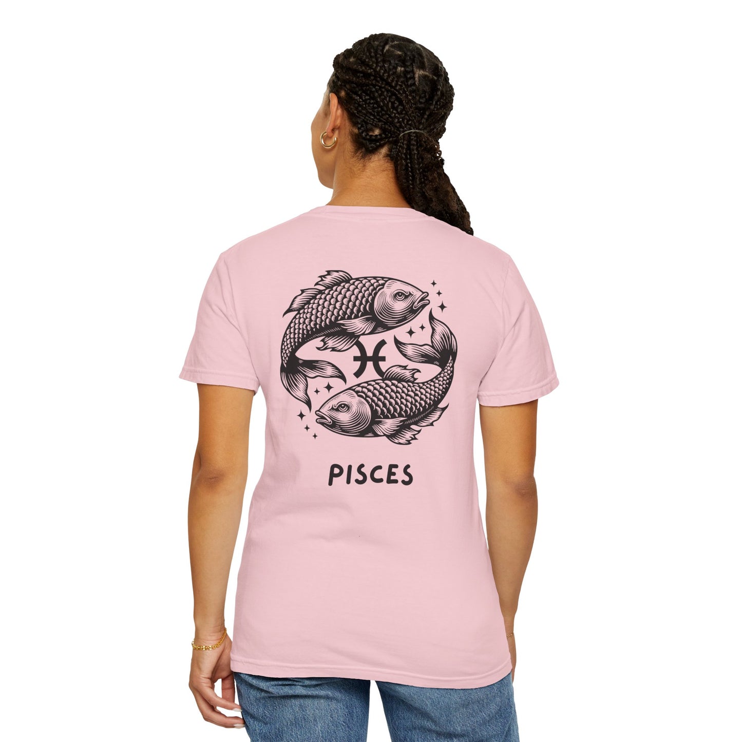 Pisces Zodiac T-Shirt – Pisces Fish Astrology Graphic Tee | Celestial Star Sign Shirt