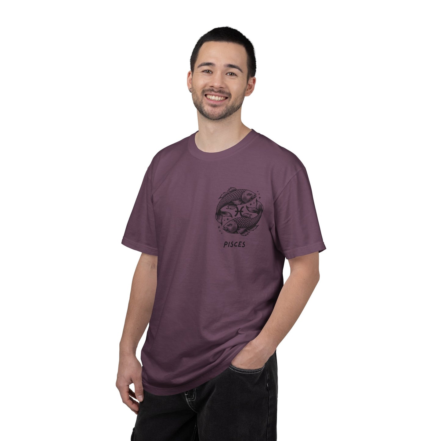Pisces Zodiac T-Shirt – Pisces Fish Astrology Graphic Tee | Celestial Star Sign Shirt