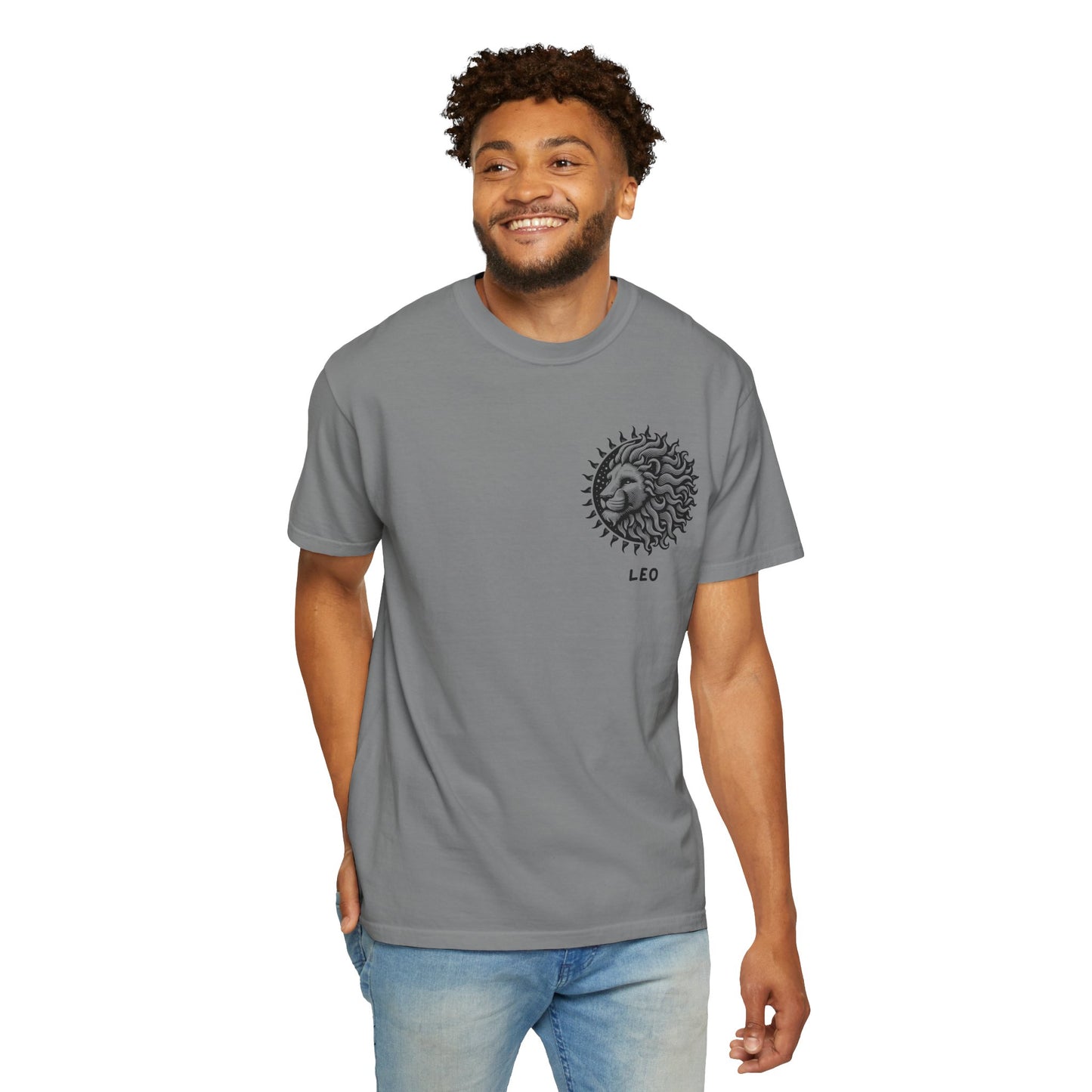 Leo Sun Lion T-Shirt – Zodiac Astrology Graphic Tee | Vintage Celestial Star Sign Shirt
