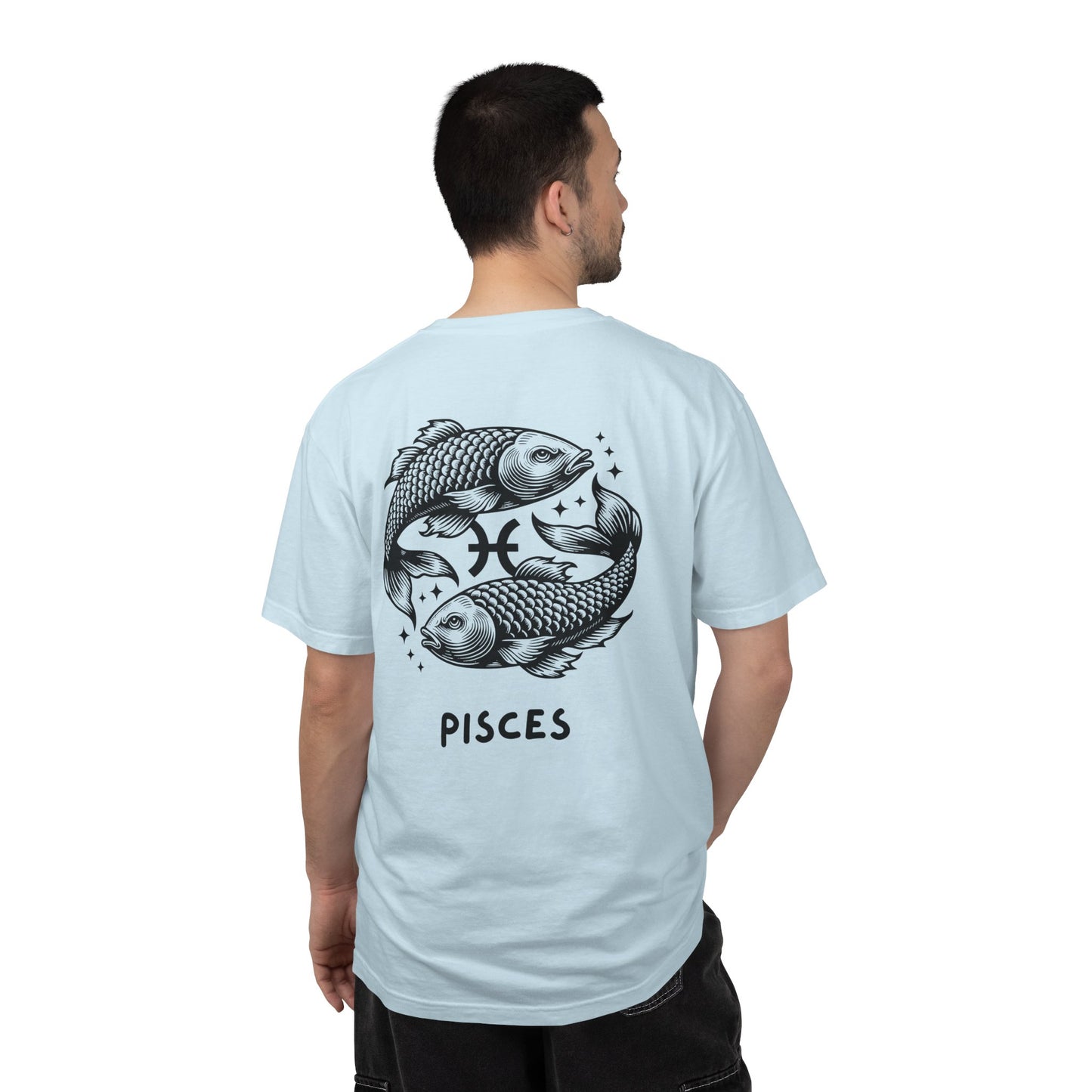 Pisces Zodiac T-Shirt – Pisces Fish Astrology Graphic Tee | Celestial Star Sign Shirt