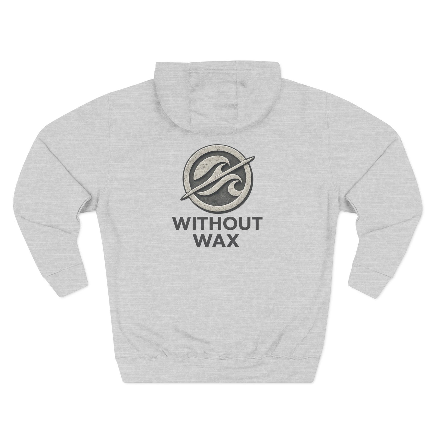 Without Wax Hoodie – Surf-Inspired Wave Logo Pullover | Vintage Coastal Streetwear Hoodie