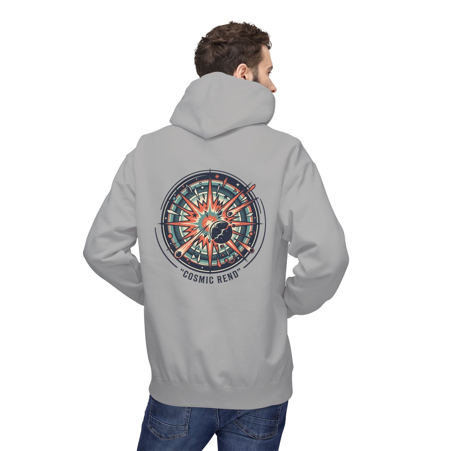 Cosmic Compass Hoodie – Retro Space Navigation Graphic Hoodie | Celestial Streetwear, Vintage Space Aesthetic, Unisex Hoodie