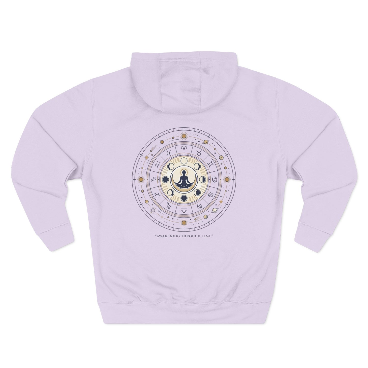 Zodiac Meditation Hoodie – Celestial Birth Chart Mandala Hoodie | Spiritual Astrology Sweatshirt, Unisex Hoodie