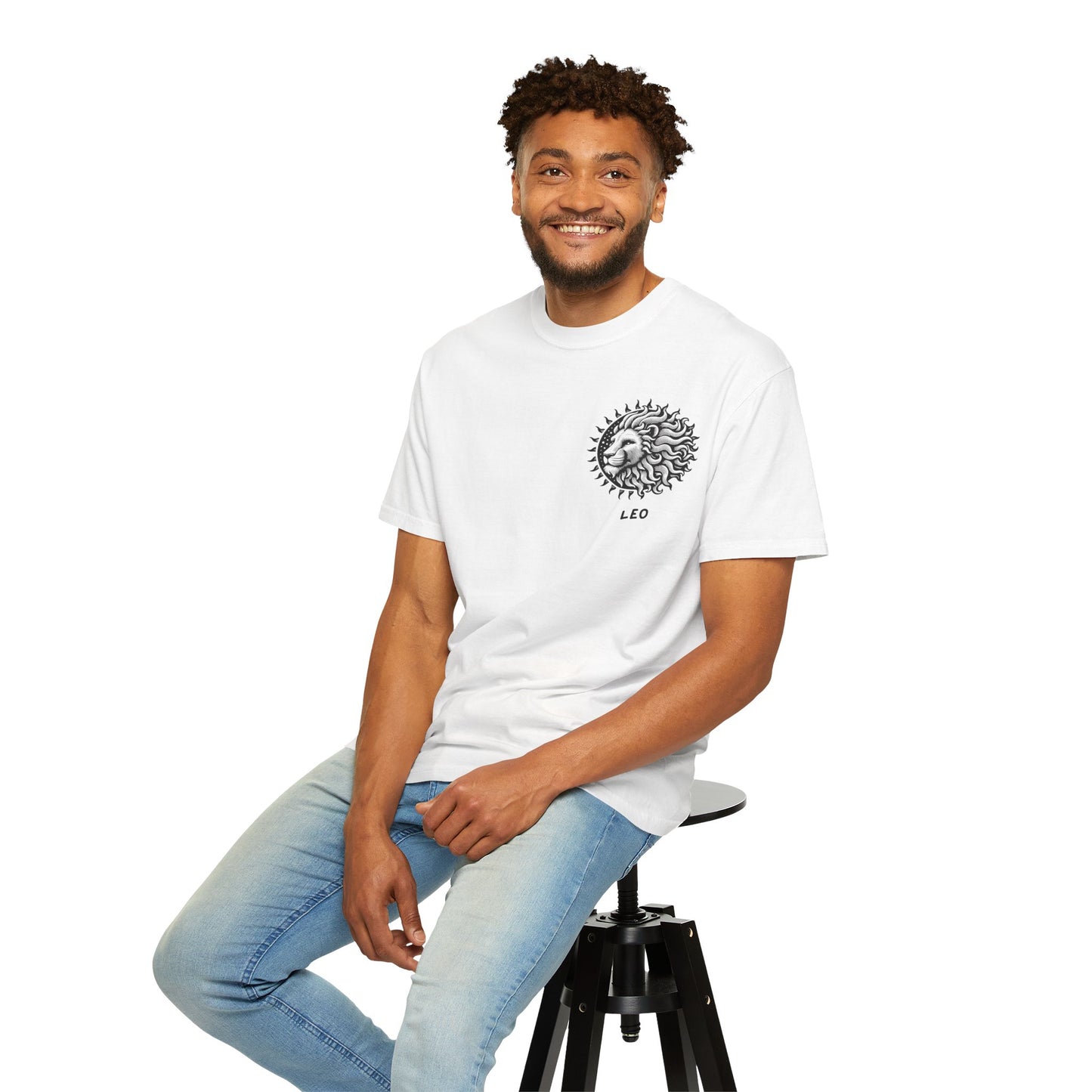 Leo Sun Lion T-Shirt – Zodiac Astrology Graphic Tee | Vintage Celestial Star Sign Shirt