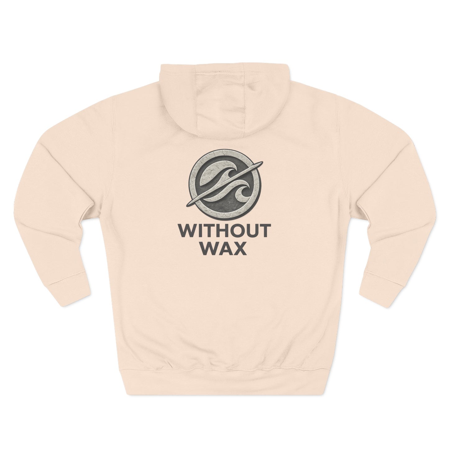 Without Wax Hoodie – Surf-Inspired Wave Logo Pullover | Vintage Coastal Streetwear Hoodie