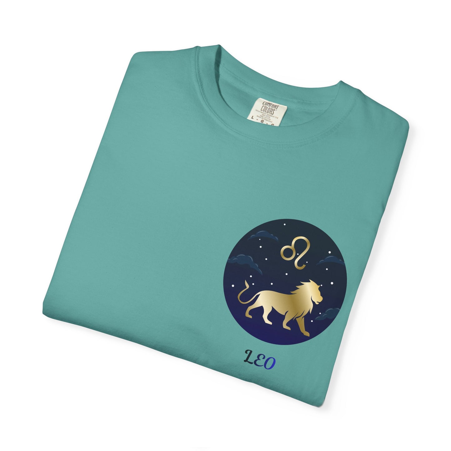 Leo Zodiac T-Shirt – Gold Lion Constellation Graphic Tee | Celestial Astrology Shirt
