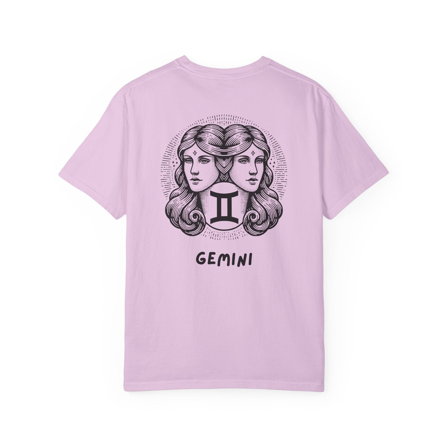 Gemini Zodiac T-Shirt – Twin Faces Astrology Tee | Minimal Celestial Graphic Shirt