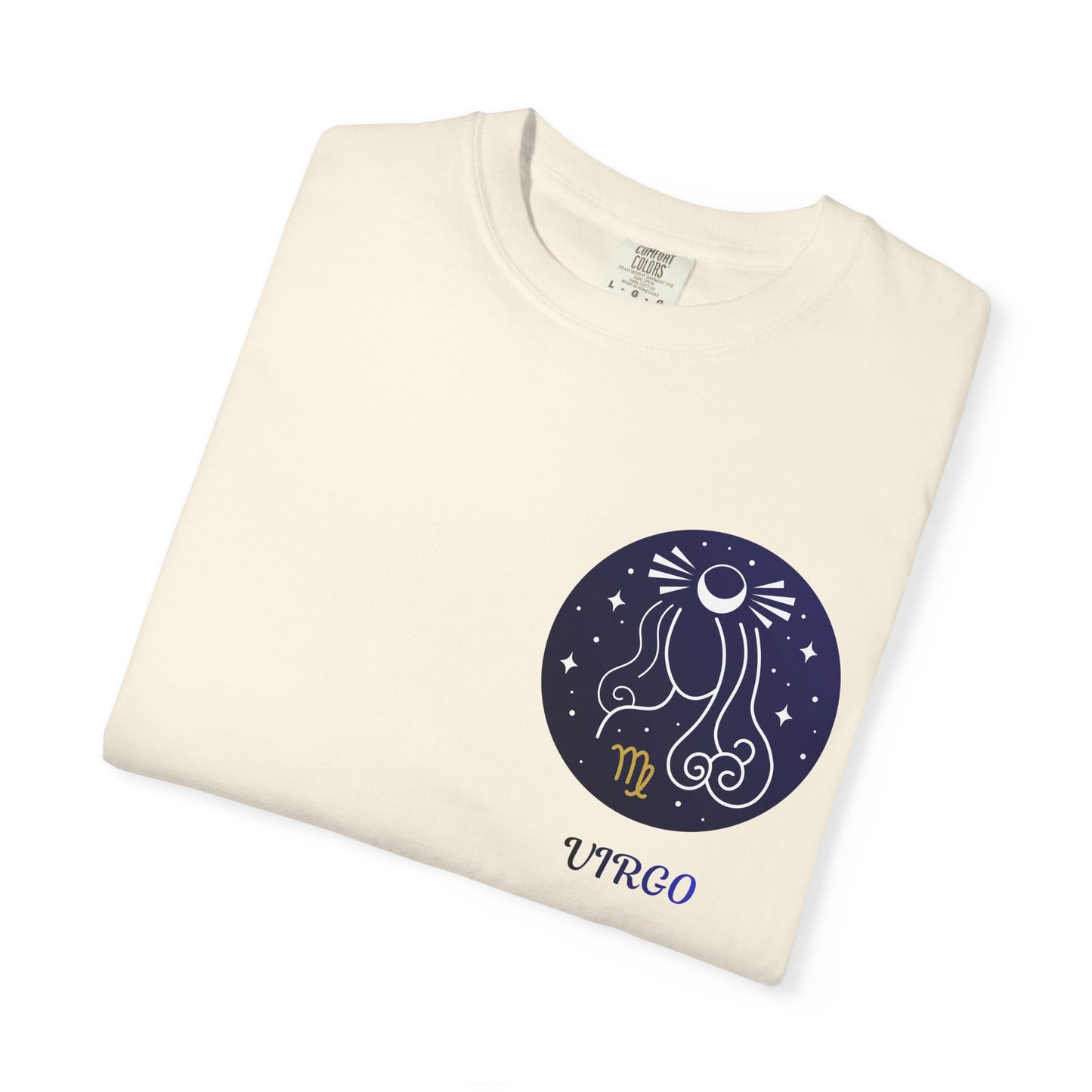 Virgo Zodiac T-Shirt – Celestial Virgo Moon Graphic Tee | Minimal Astrology Shirt