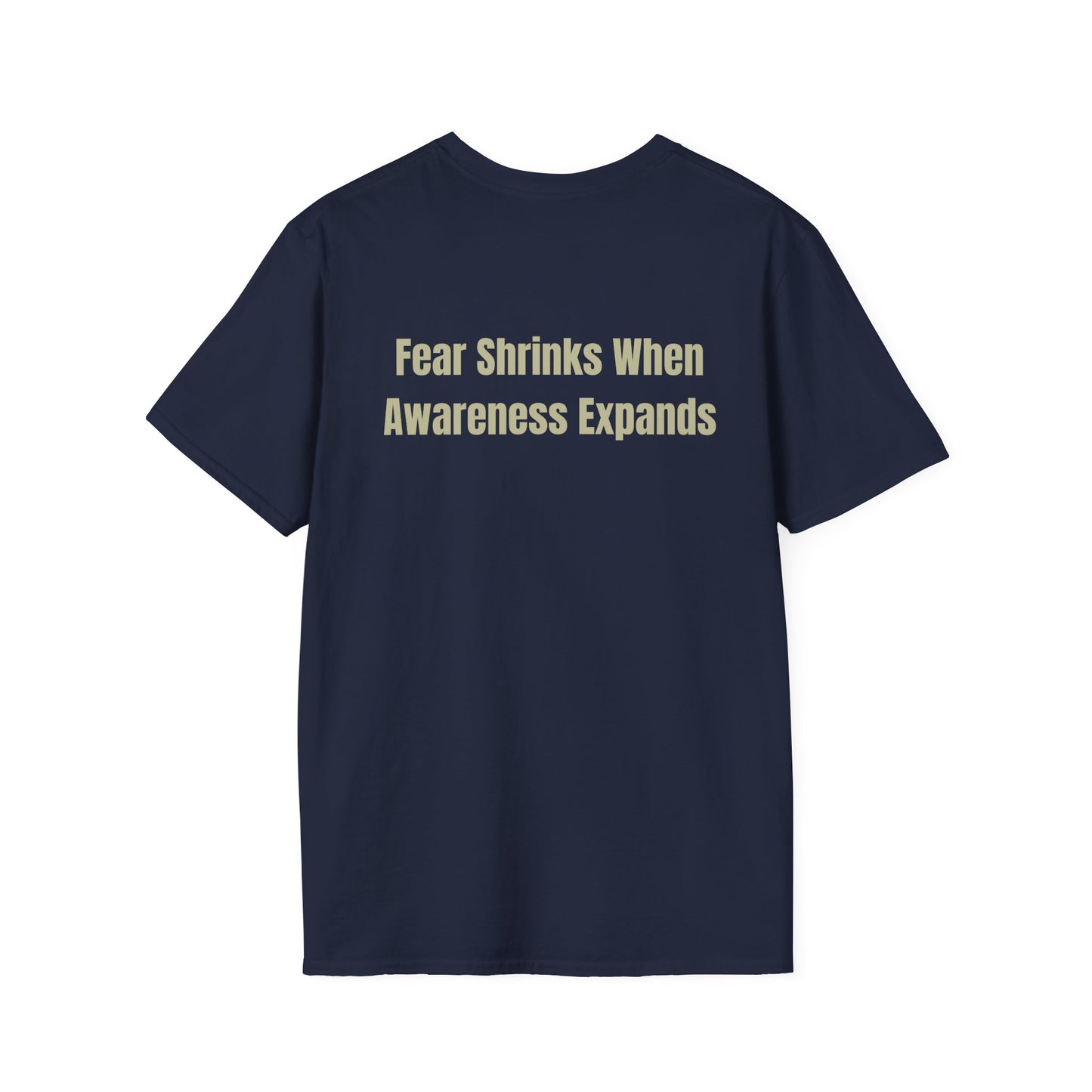 Perspective T-Shirt – “Fear Shrinks When Awareness Expands” Inspirational Tee | Mindfulness Shirt