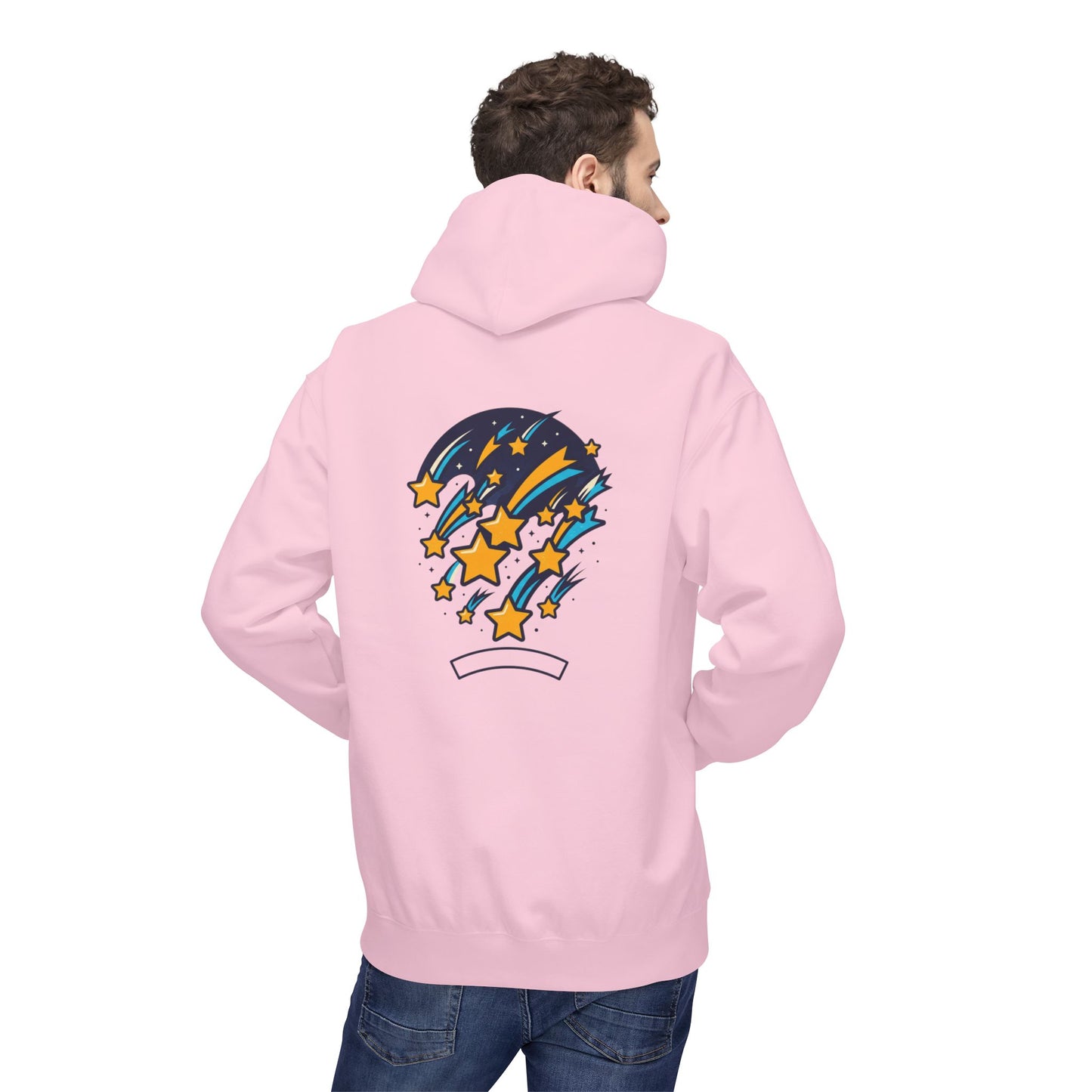 Starfall Hoodie – Shooting Stars Graphic Hoodie | Celestial Aesthetic, Cosmic Streetwear, Unisex Pullover