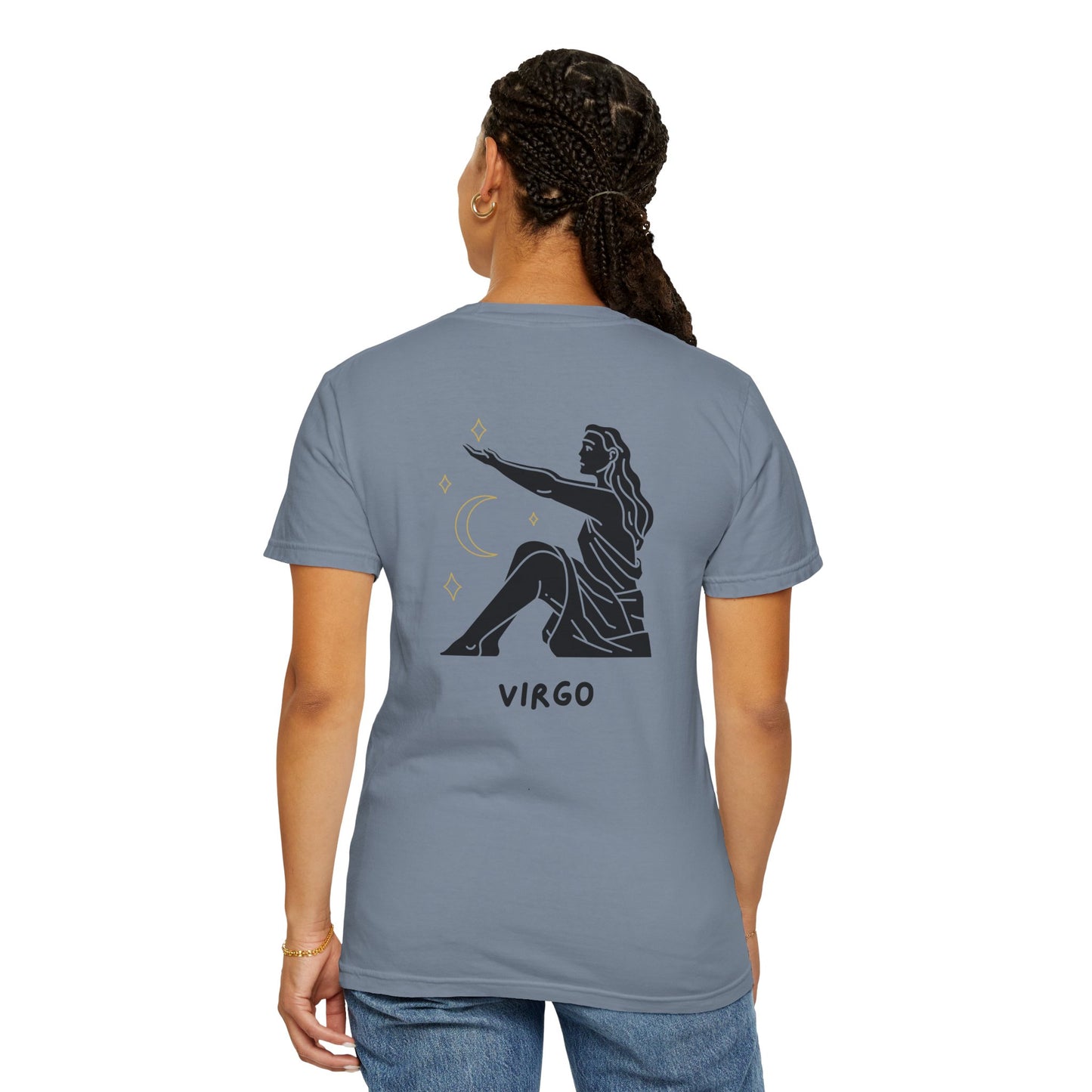 Virgo Zodiac T-Shirt – Minimalist Astrology Tee | Celestial Star Sign Graphic Shirt
