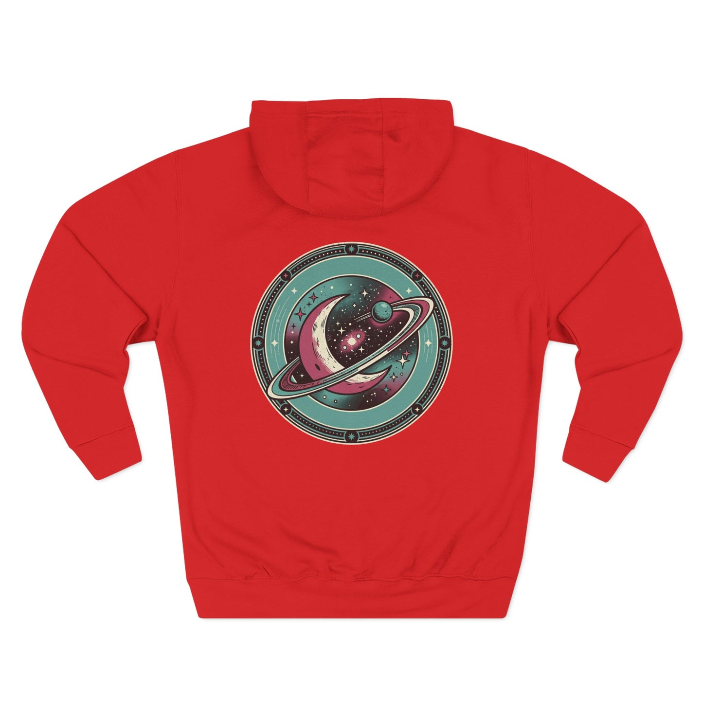 Saturn Planet Hoodie – Retro Space Ring Graphic Hoodie | Minimal Cosmic Aesthetic, Astronomy Hoodie, Unisex Hoodie