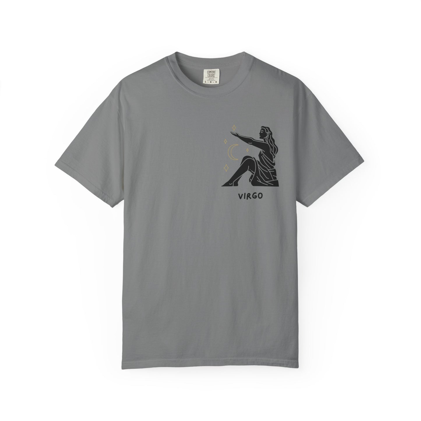 Virgo Zodiac T-Shirt – Minimalist Astrology Tee | Celestial Star Sign Graphic Shirt