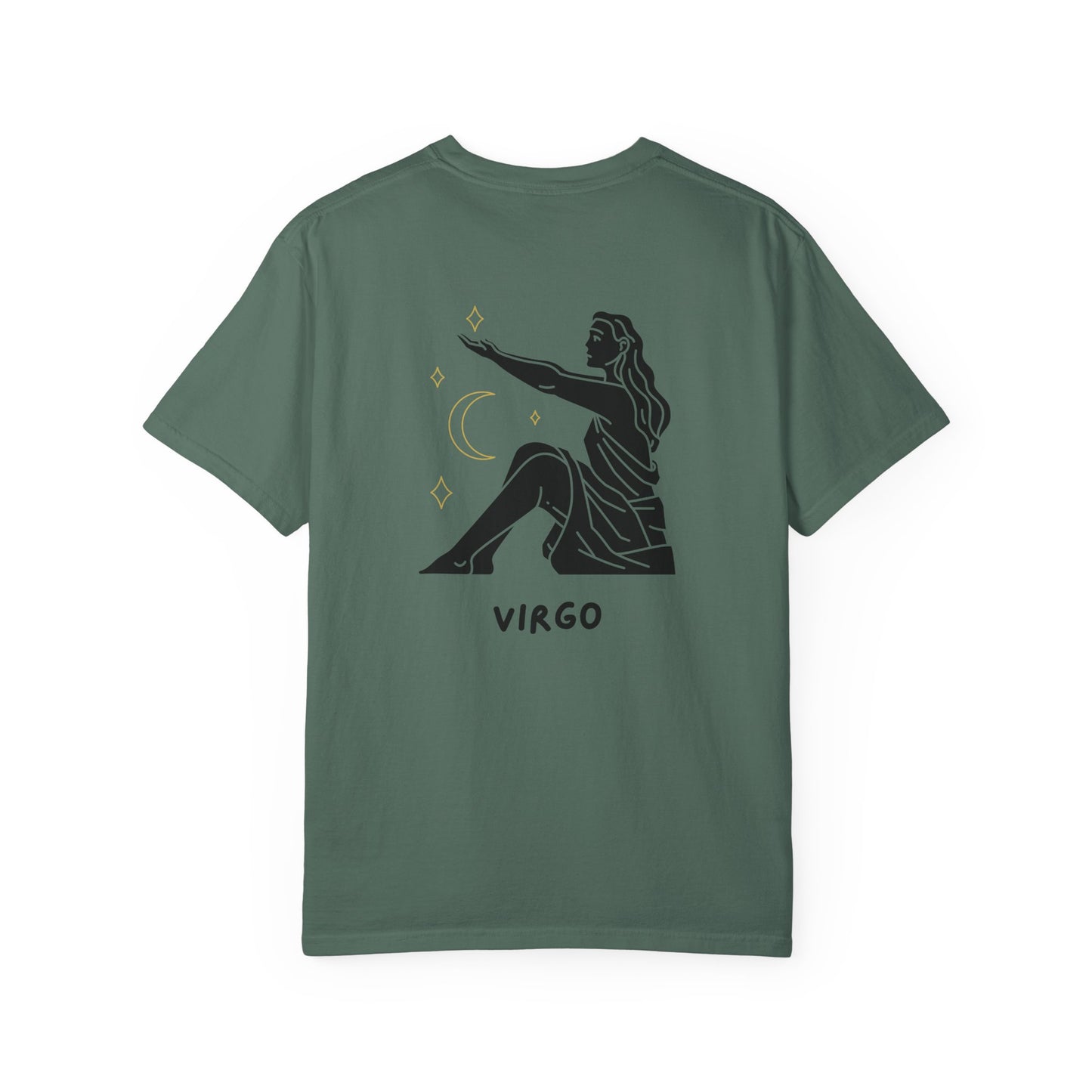 Virgo Zodiac T-Shirt – Minimalist Astrology Tee | Celestial Star Sign Graphic Shirt
