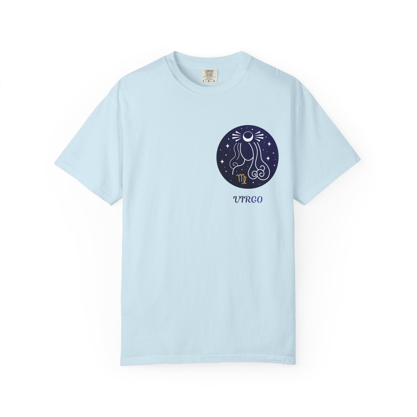 Virgo Zodiac T-Shirt – Celestial Virgo Moon Graphic Tee | Minimal Astrology Shirt