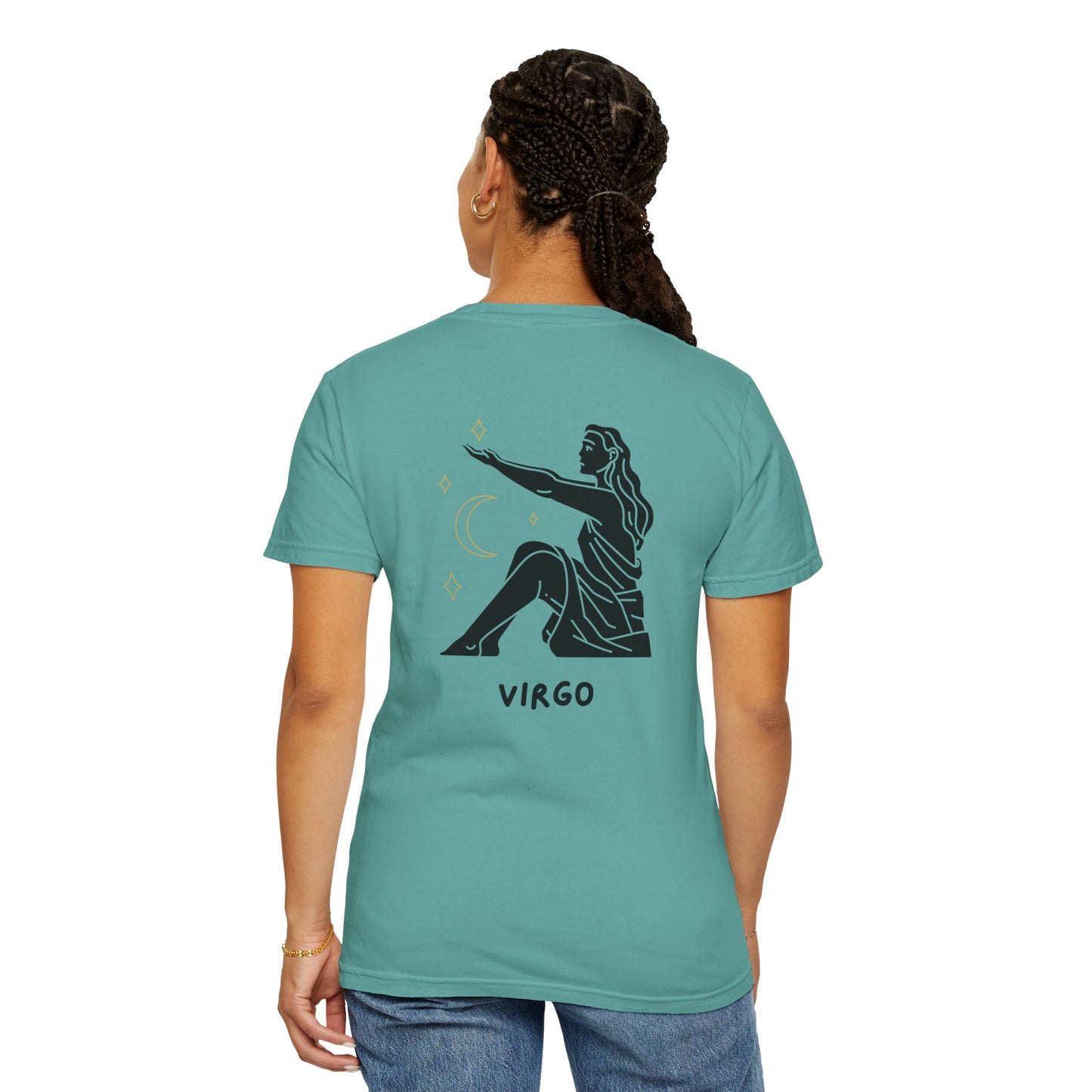 Virgo Zodiac T-Shirt – Minimalist Astrology Tee | Celestial Star Sign Graphic Shirt