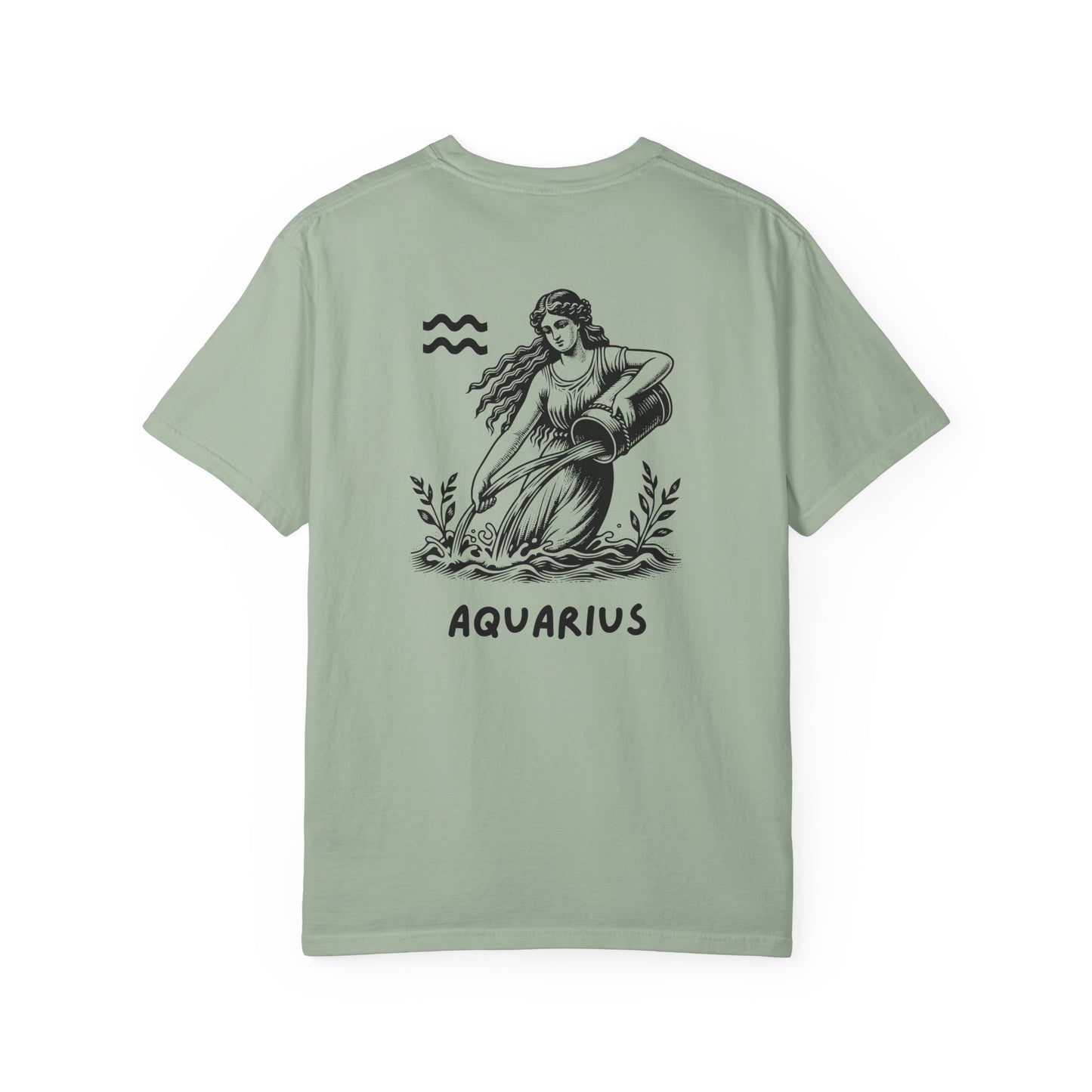 Aquarius Zodiac T-Shirt – Vintage Water Bearer Astrology Tee | Celestial Star Sign Shirt