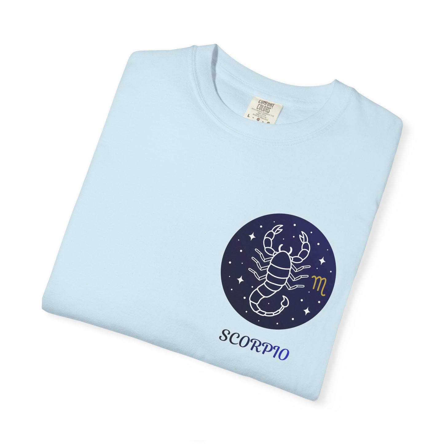 Scorpio Unisex Garment-Dyed T-Shirt – Zodiac Astrology Graphic Tee | Vintage Celestial Star Sign Shirt